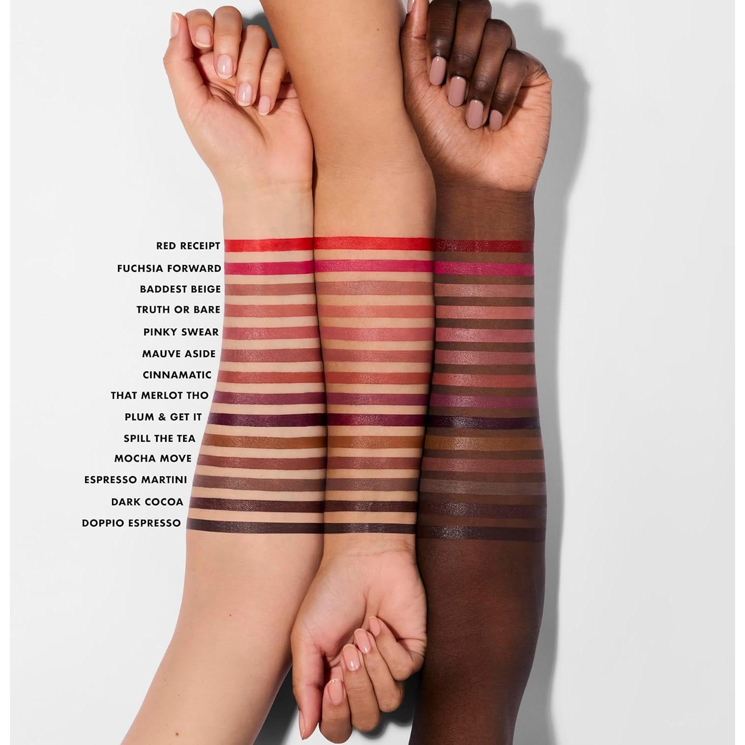 e.l.f. Cream Glide Lip Liner, Highly-Pigmented Pencil For Shaping & Sculpting Lips, Semi-Matte Finish, Vegan & Cruelty-Free, Cinnamatic