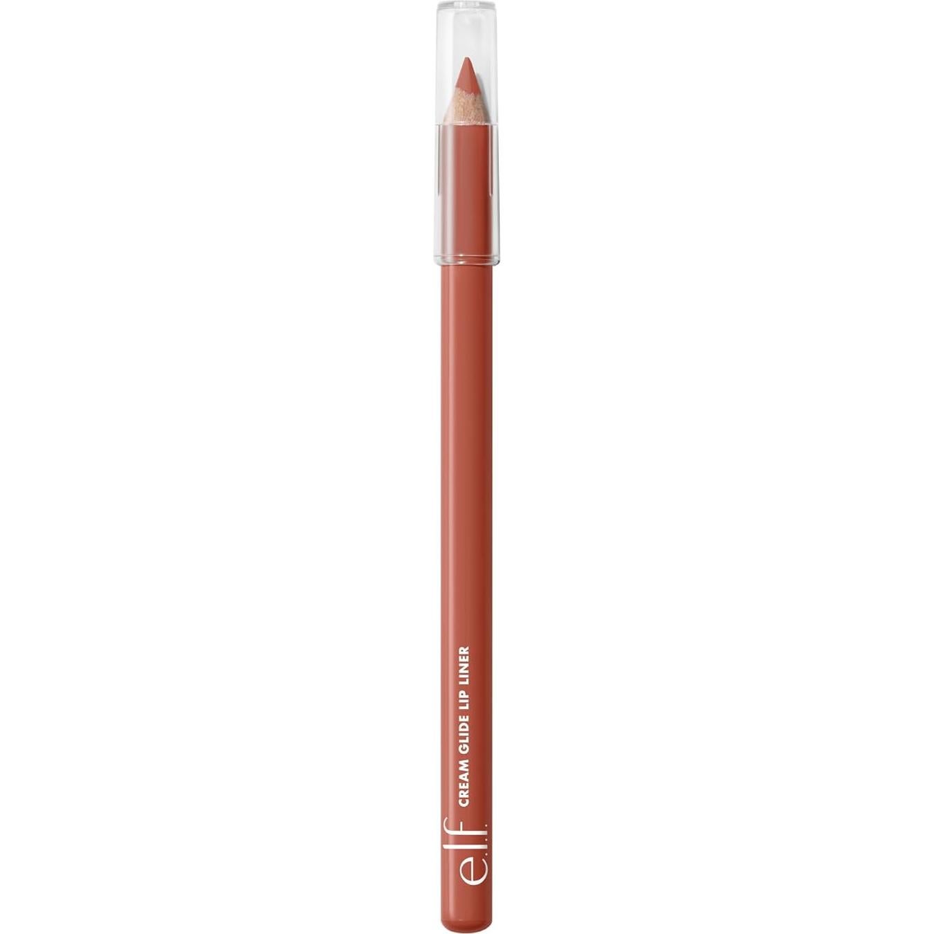 e.l.f. Cream Glide Lip Liner, Highly-Pigmented Pencil For Shaping & Sculpting Lips, Semi-Matte Finish, Vegan & Cruelty-Free, Cinnamatic