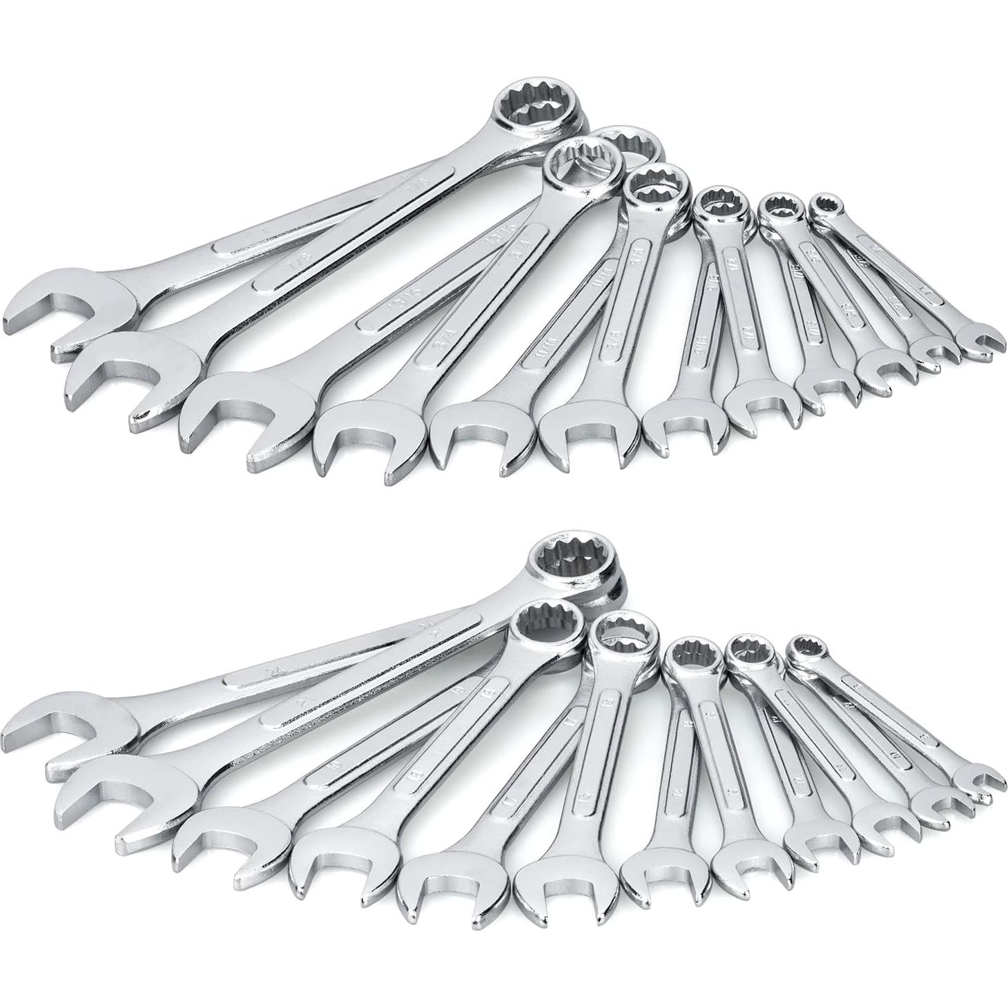 Juego de Llaves Combinadas EFFICERE 24 Piezas Métricas y SAE