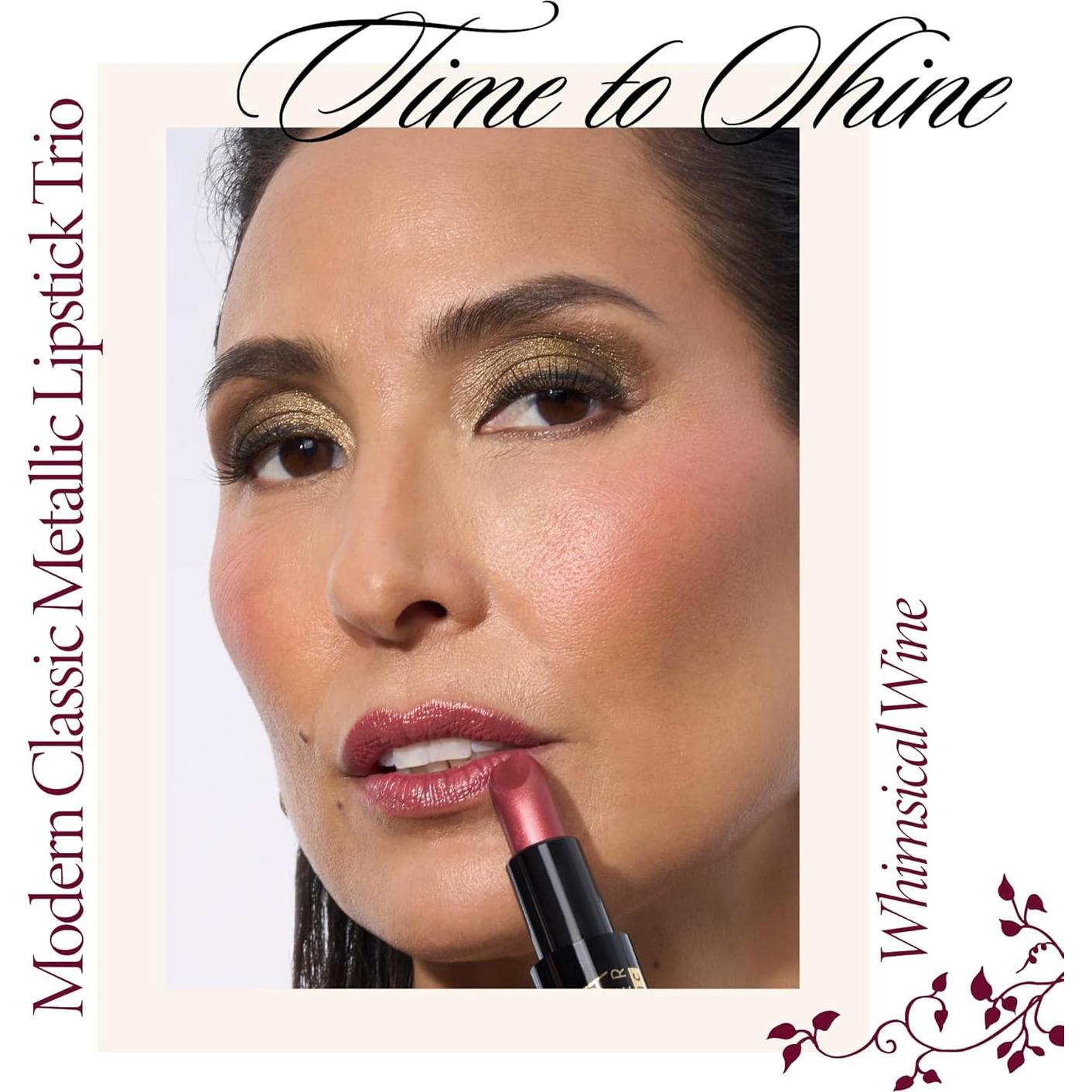 Trío de Labiales Metálicos Laura Geller - Safari Blaze, Wine, Neutral