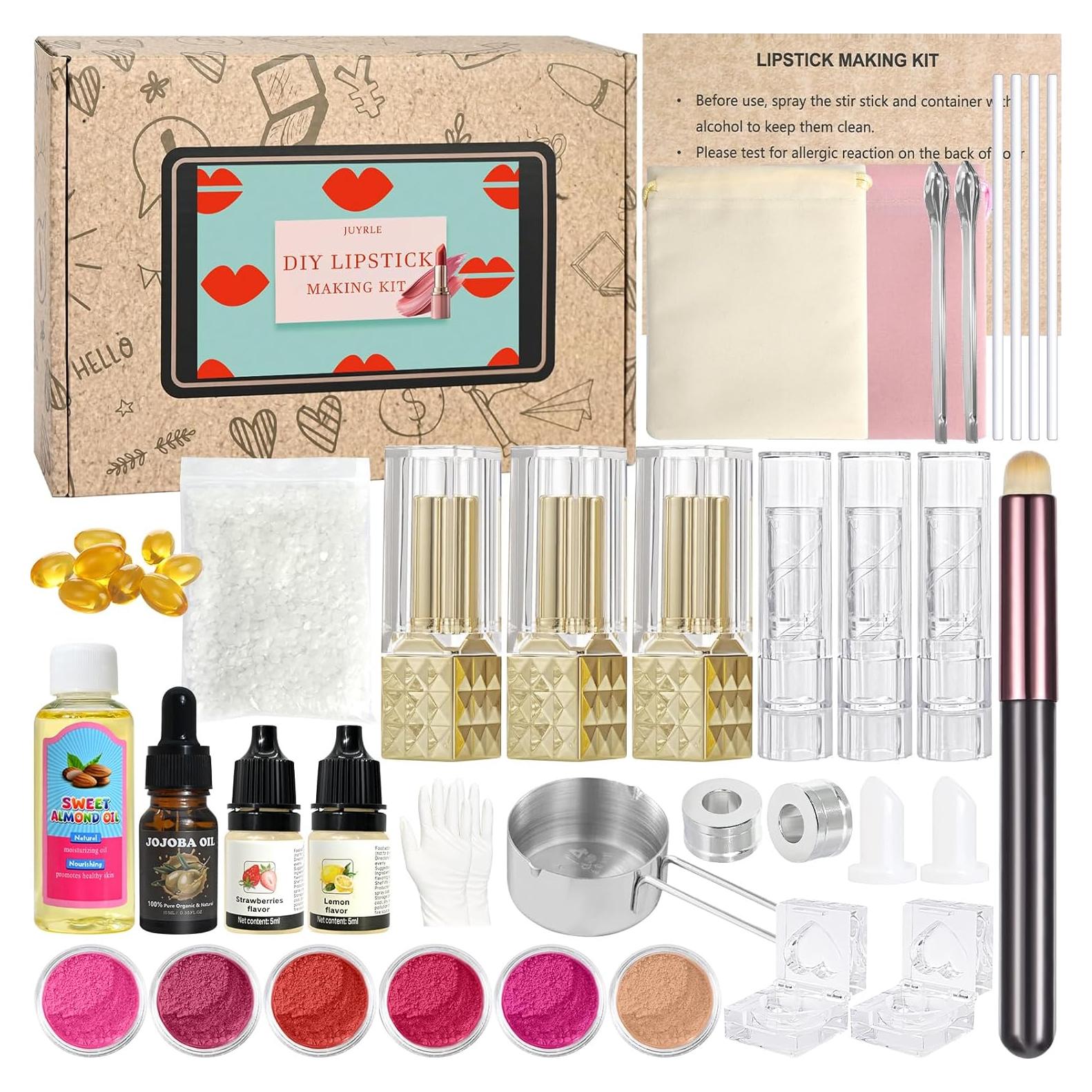 Kit de Labiales DIY JUYRLE - 47 Piezas, Mate Terciopelo