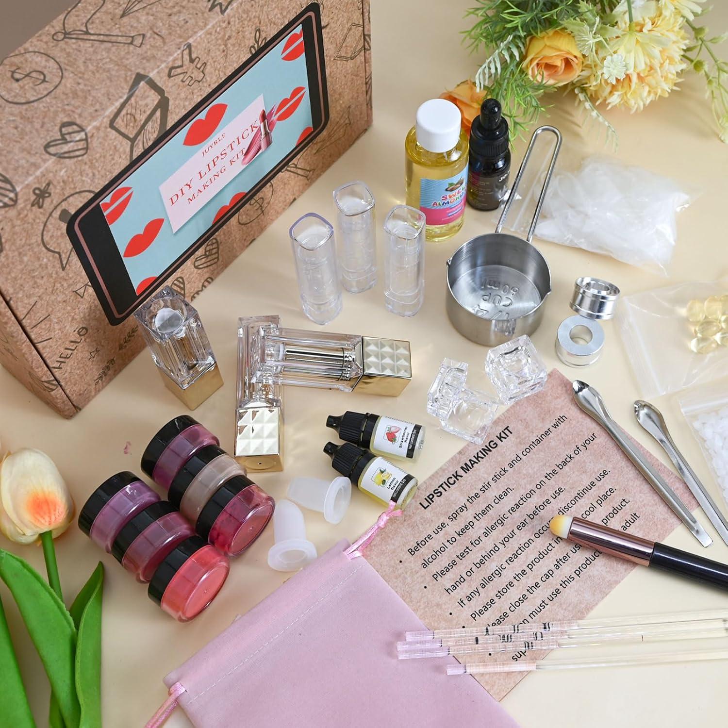 Kit de Labiales DIY JUYRLE - 47 Piezas, Mate Terciopelo