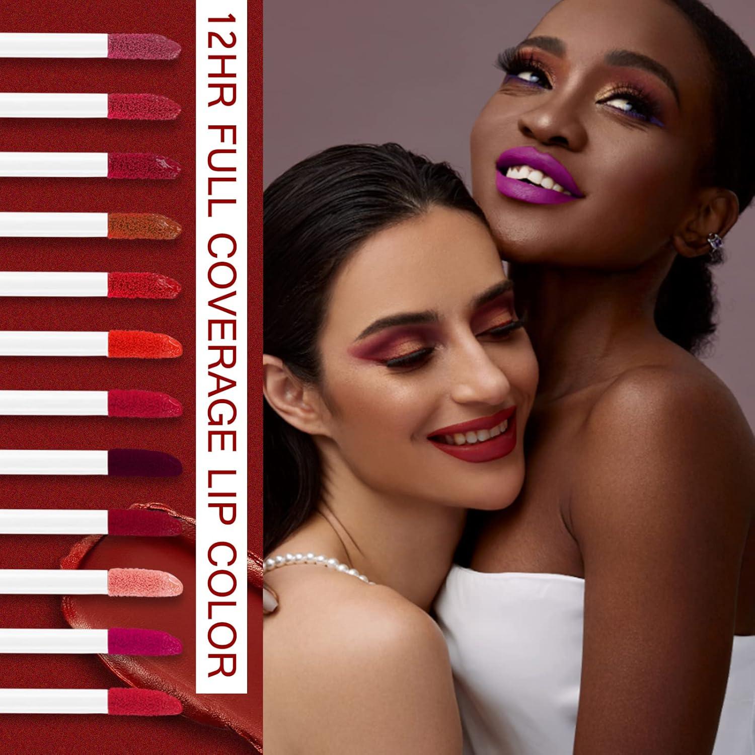 Set de Labiales Líquidos Mate Luxsea 24 Colores Hidratantes