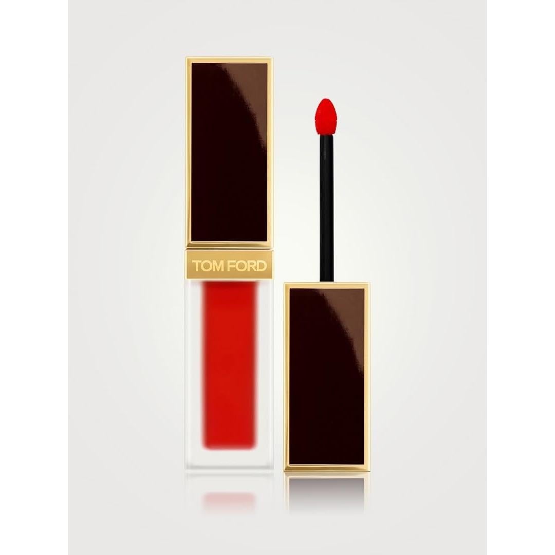 Labial Líquido Mate Tom Ford Liquid Lip Luxe 129 Rojo Carnal 6ml