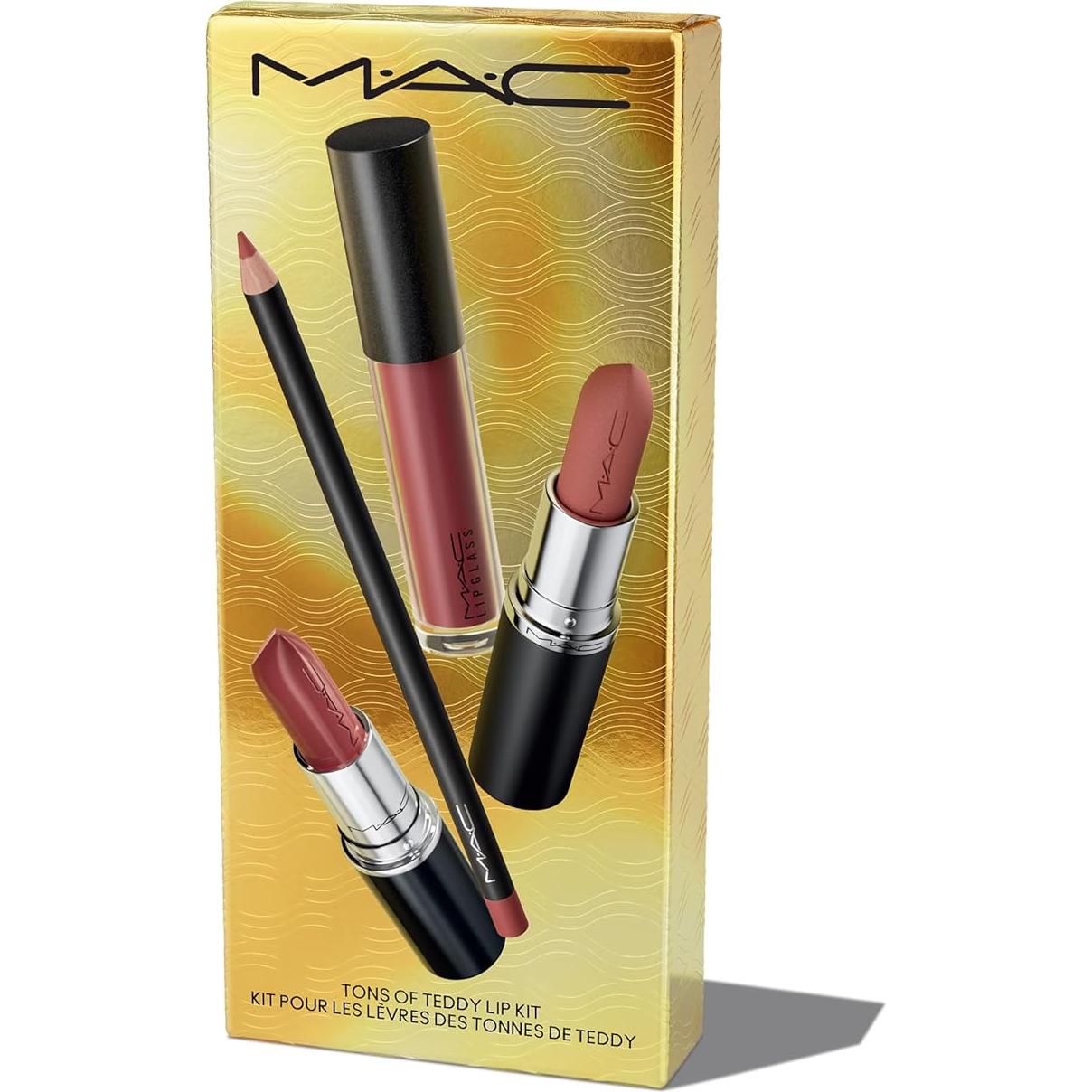 Kit de Labios MAC Velvet Teddy - Set de 4 Piezas Completo