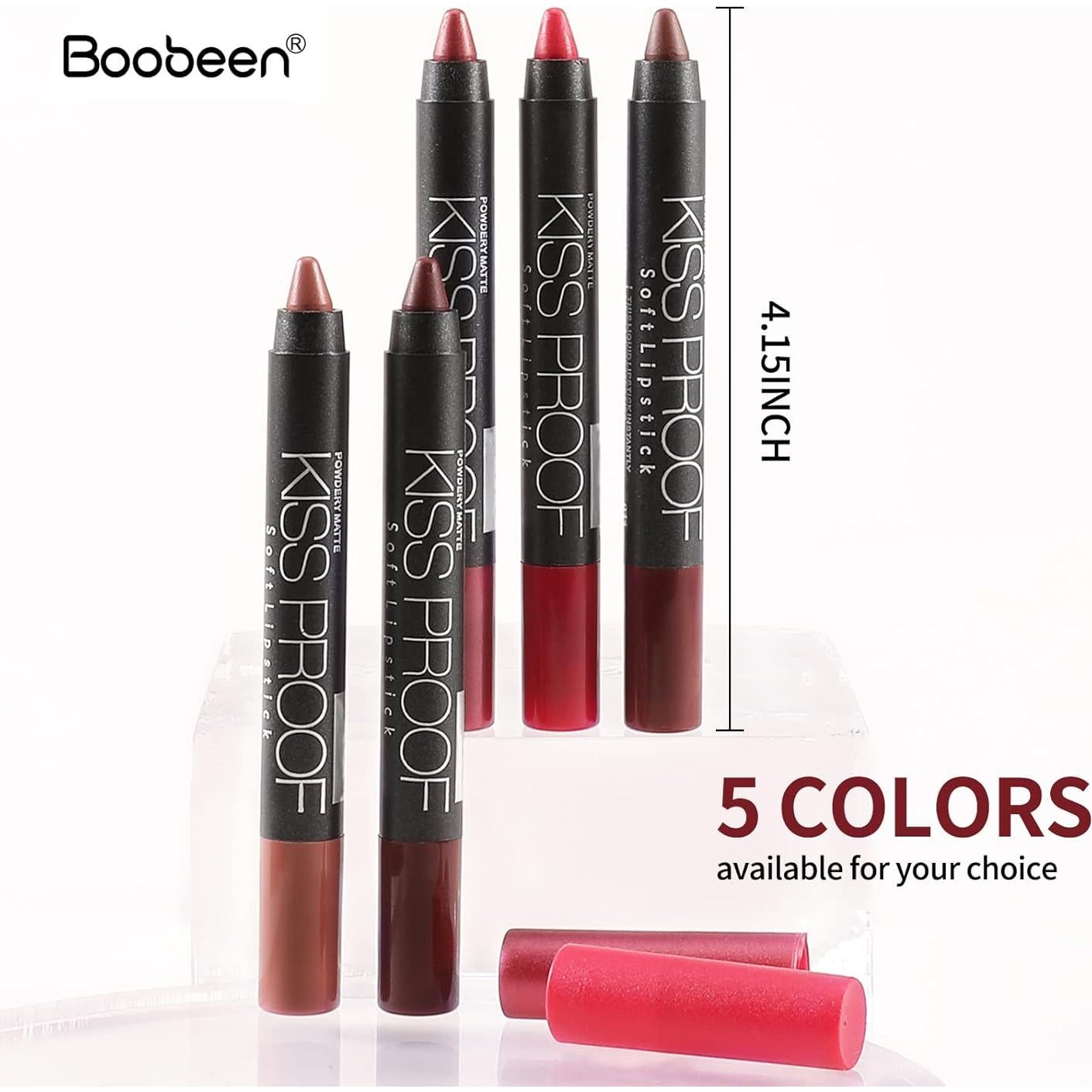 Lápiz Labial Mate Boobeen D5242-003-F-JP 12cm 20g