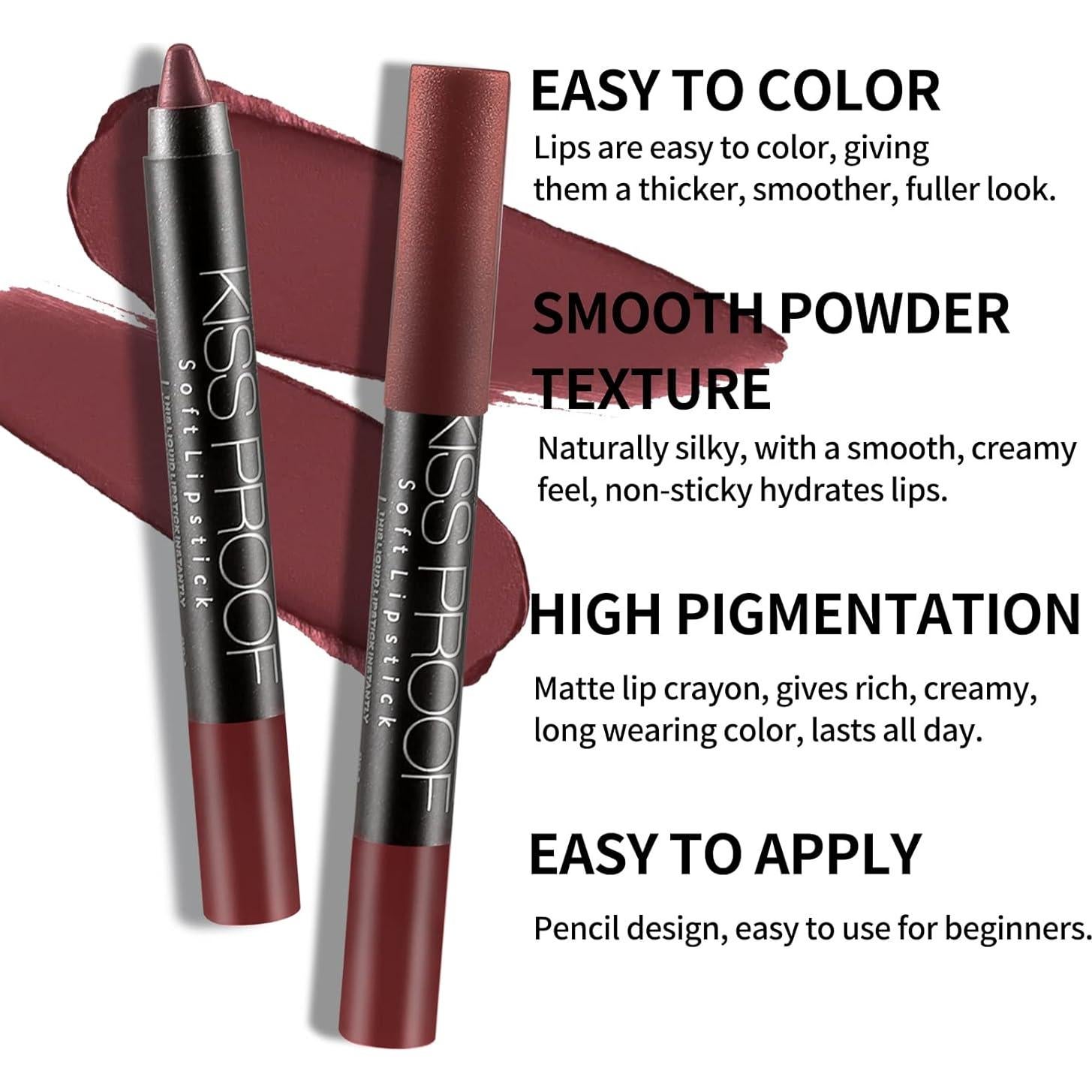 Lápiz Labial Mate Boobeen D5242-003-F-JP 12cm 20g