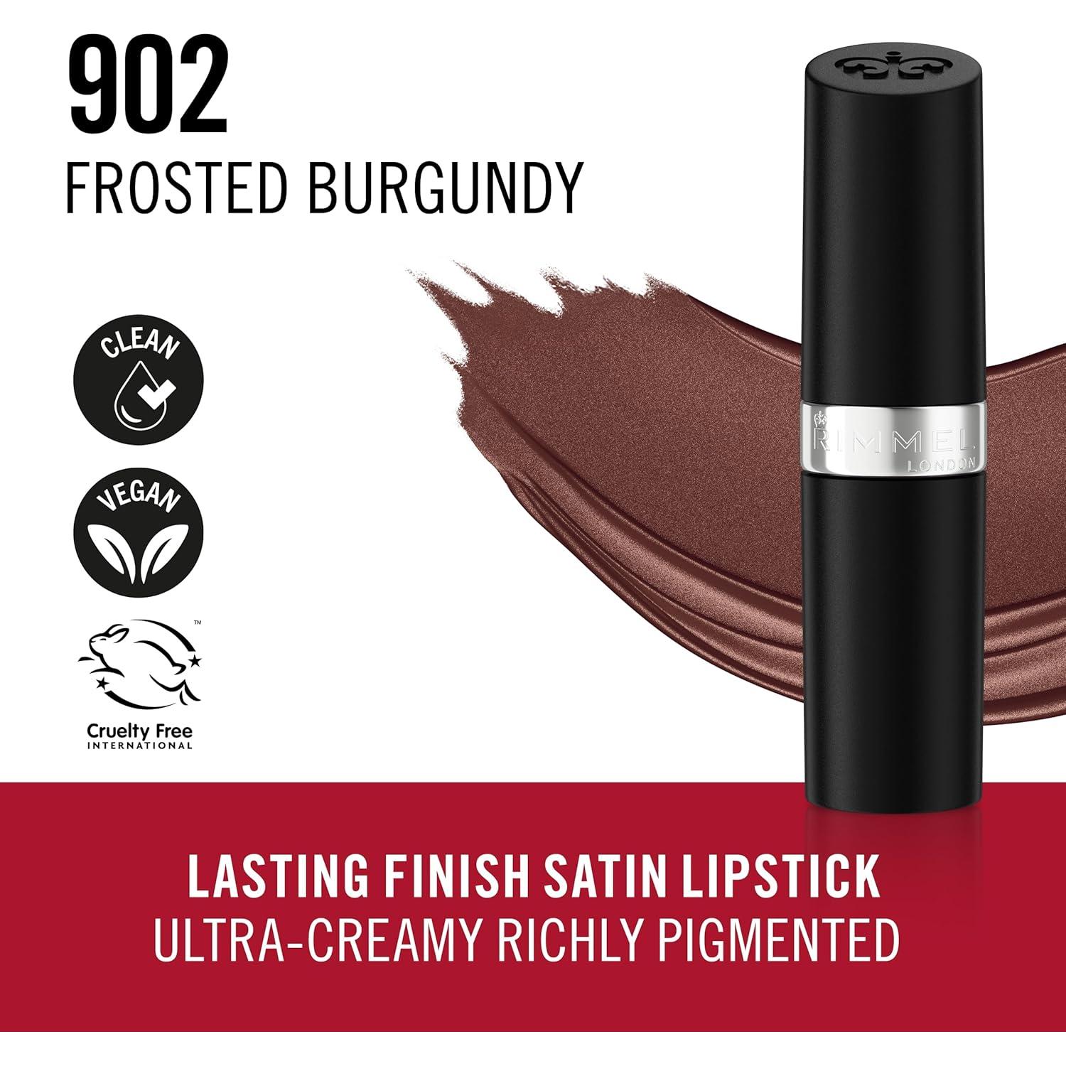 Labial Larga Duración Rimmel London Burdeos Escarchado 3.98g