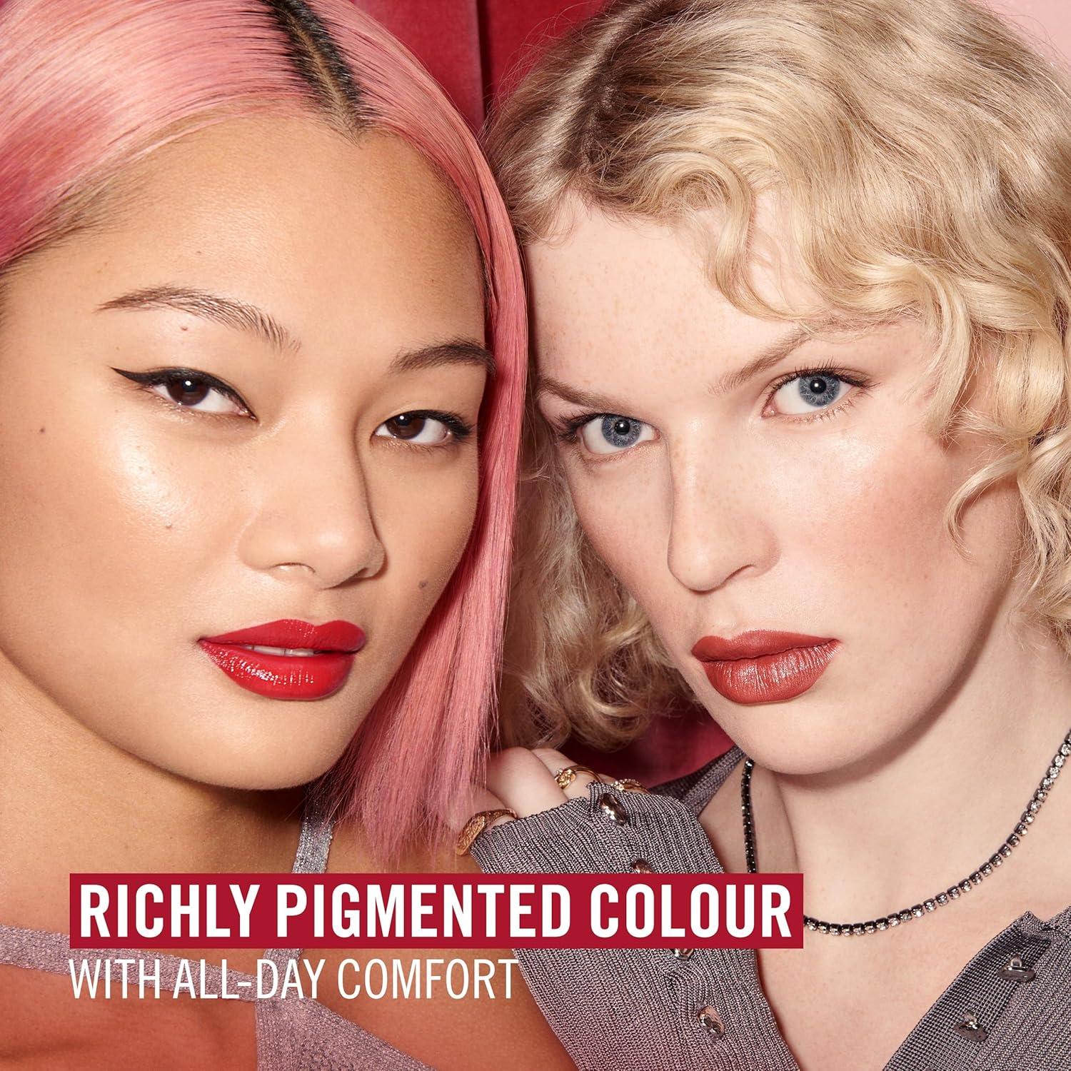 Labial Larga Duración Rimmel London Burdeos Escarchado 3.98g