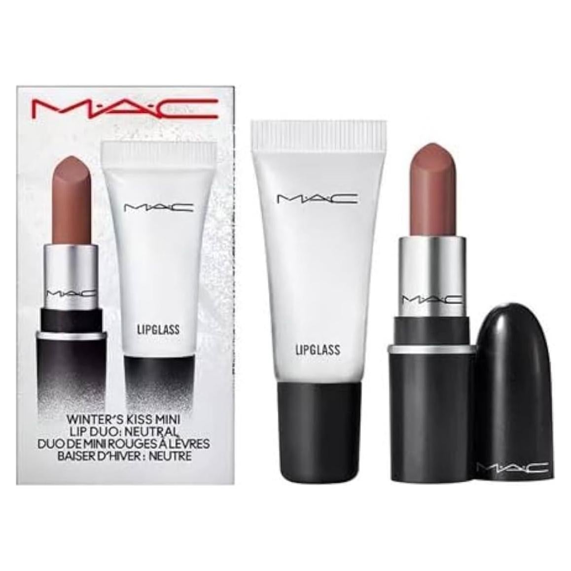 Dúo de Labios MAC Winters Kiss - Pintalabios Mate y Lipglass