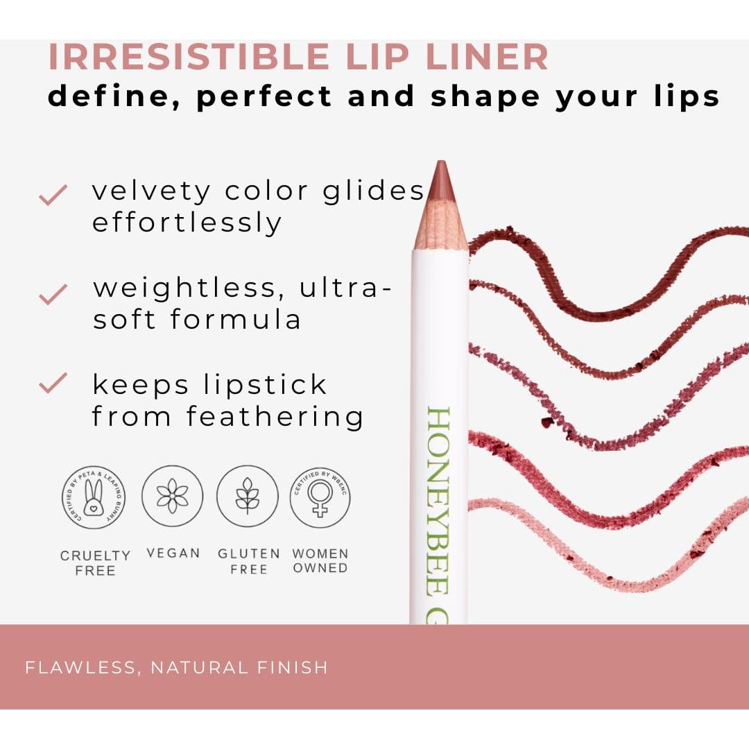 Delineador de Labios Honeybee Gardens Rosa Mocha 1.13 g Vegano