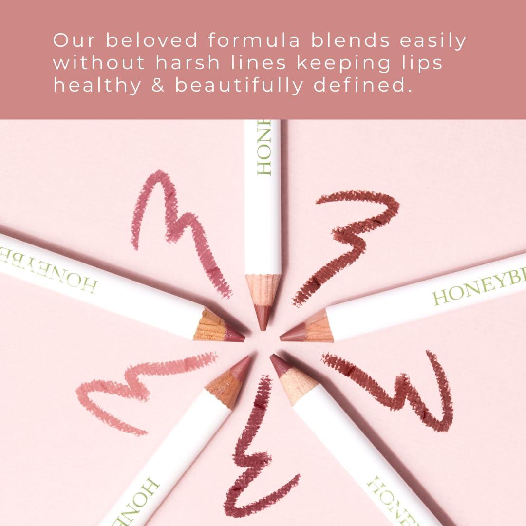 Delineador de Labios Honeybee Gardens Rosa Mocha 1.13 g Vegano
