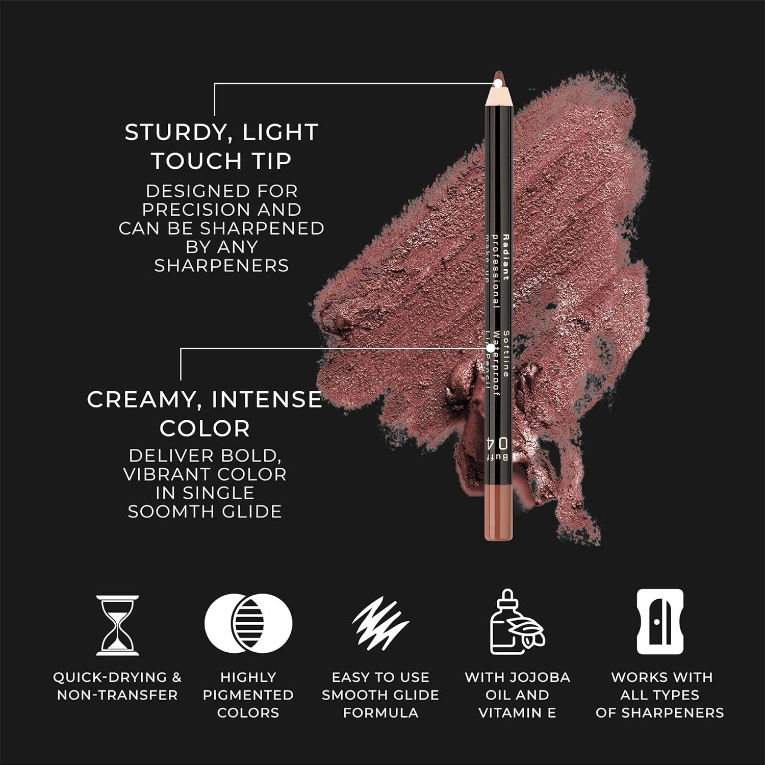 Delineador de Labios Impermeable Radiant 1.20g - Color Vino