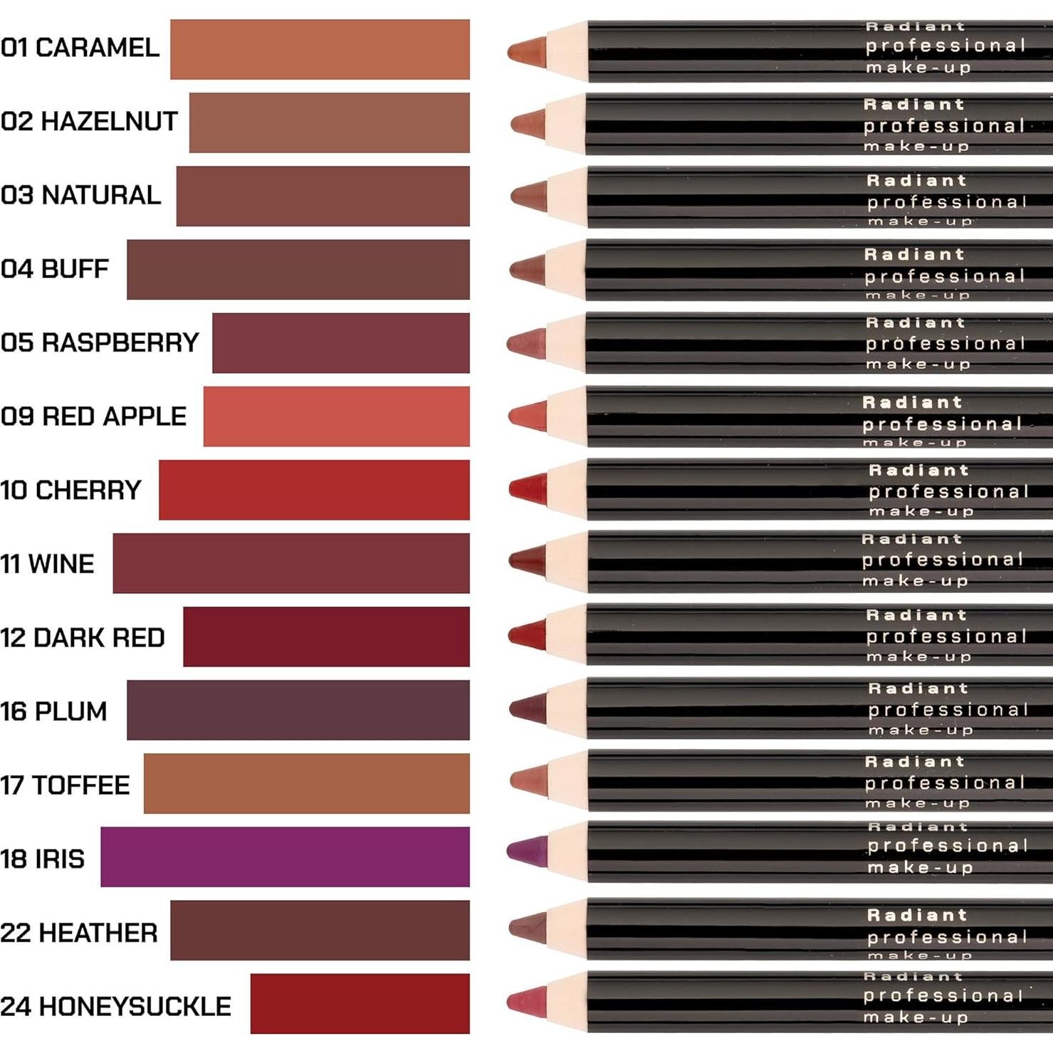 Delineador de Labios Impermeable Radiant 1.20g - Color Vino
