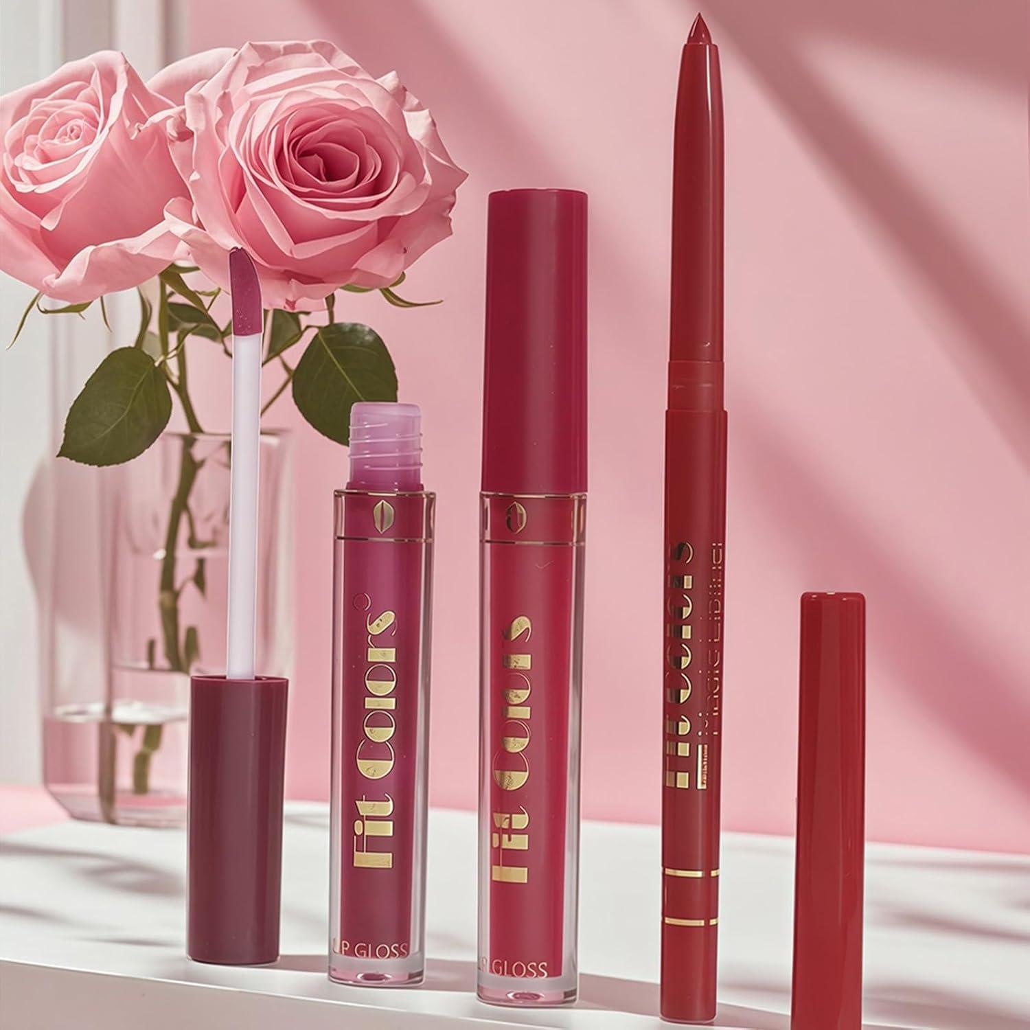 Juego de 13 Piezas de Lápiz y Brillo Labial MooGlamor