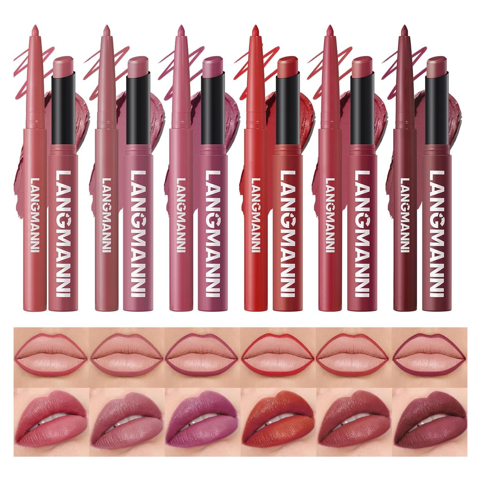 Set de Labios Jolilab 12 Piezas: 6 Lápices y 6 Pintalabios