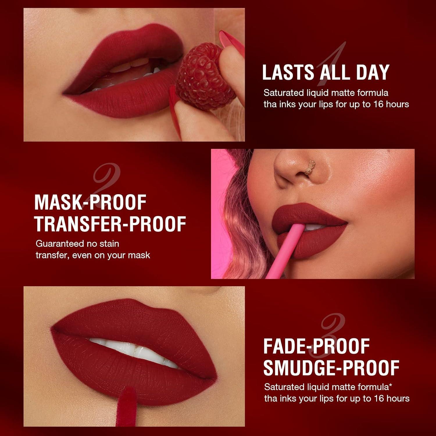 Set de 6 Labiales Líquidos Mate y Lápiz Labial BestLand