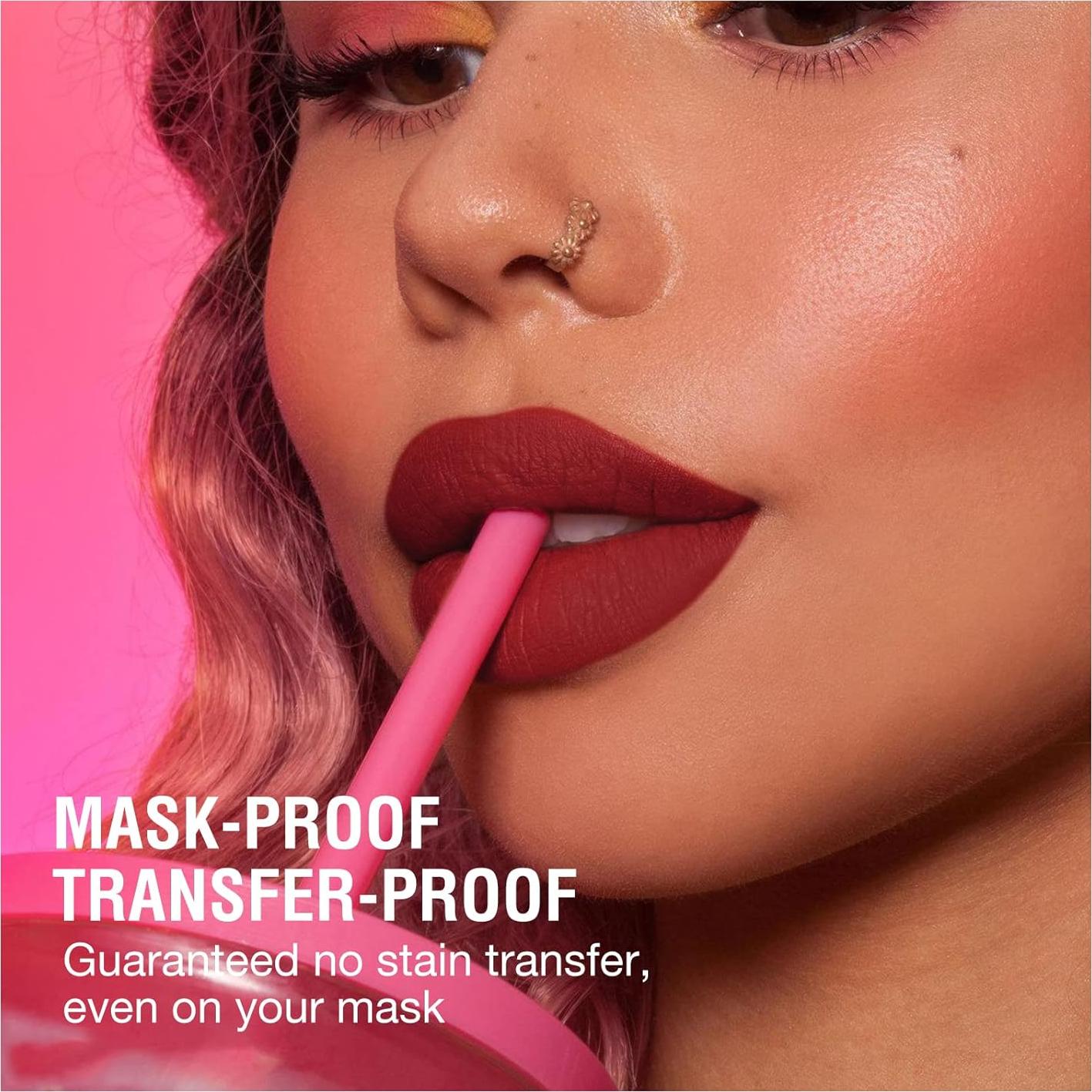 Juego de Maquillaje URQT 6 Piezas Labiales Mate y Lápices