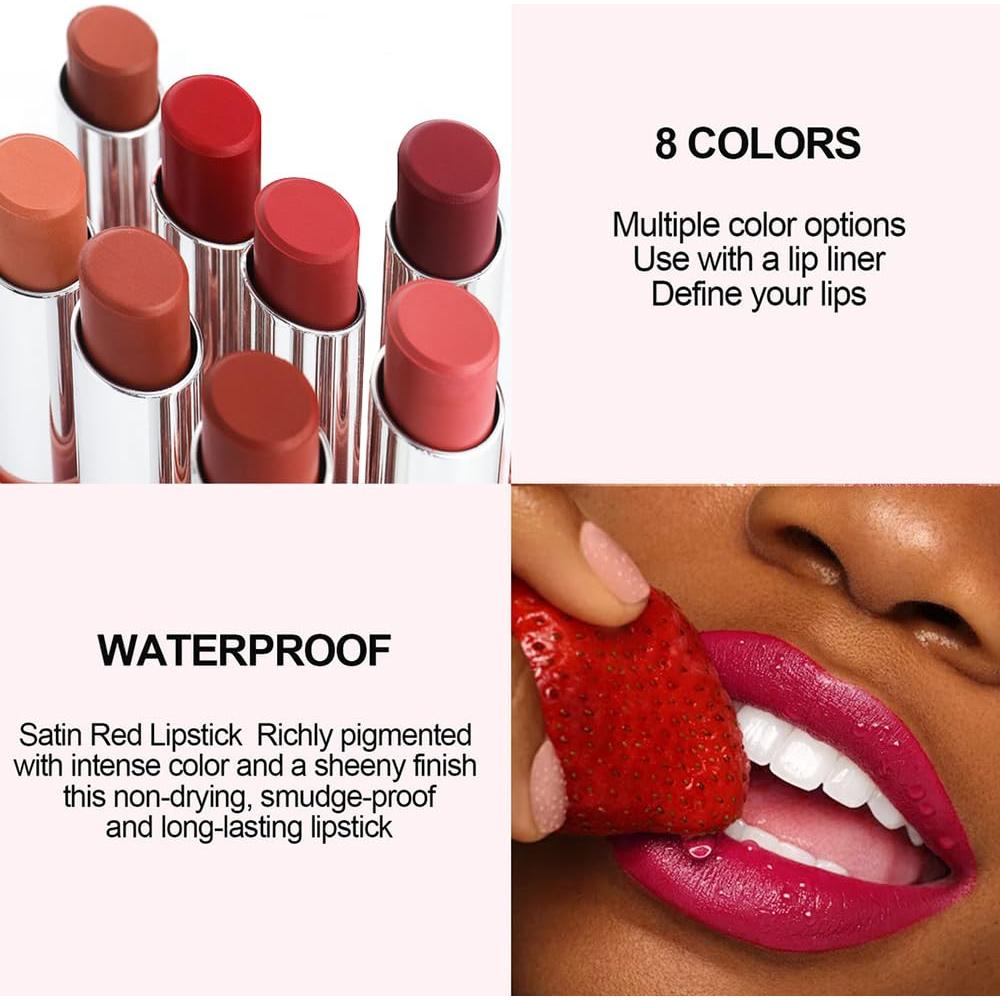 Kit de Labios 2 en 1 CAKAILA Mate Marrón Nude - Lápiz Labial y Delineador