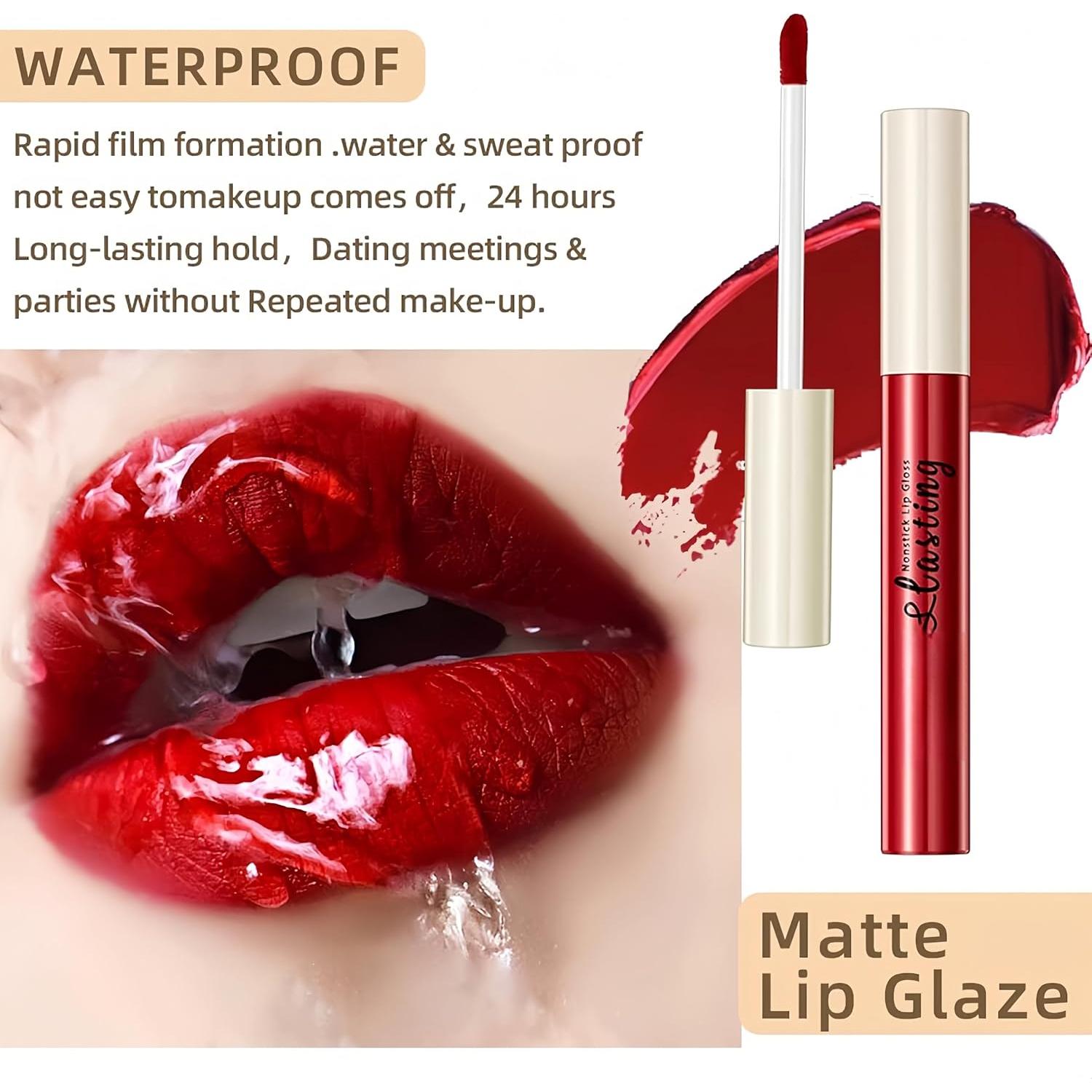 Juego de 12 Lápices Labiales Líquidos Mate Melemando - Colores Naturales