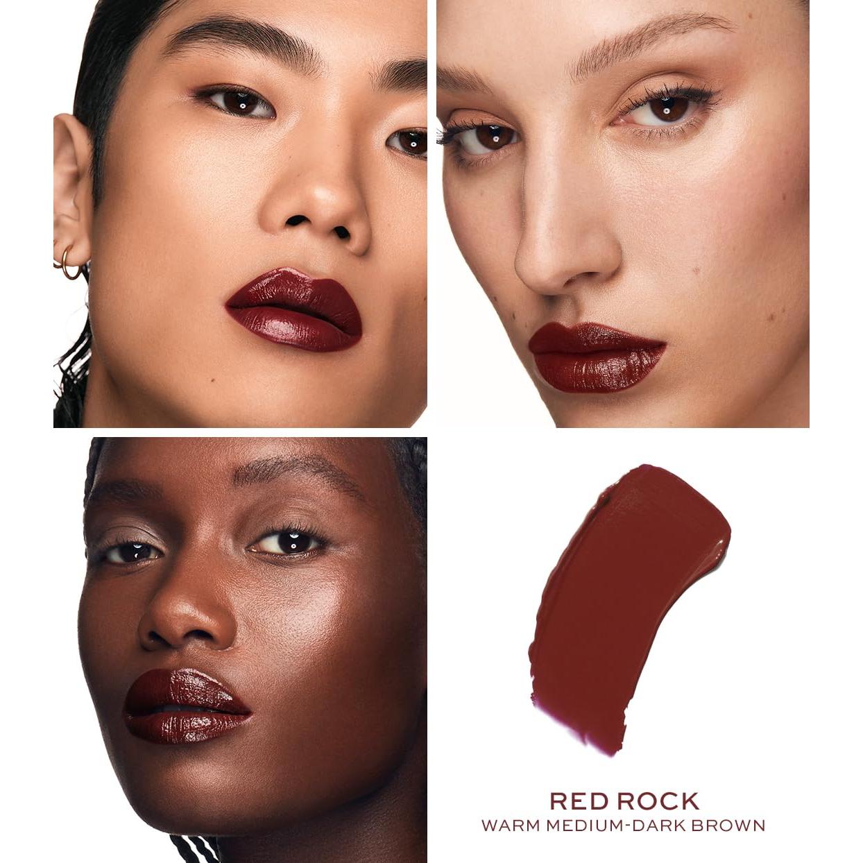 Labial Hidratante MAKE Roca Roja 28g Larga Duración Semi-Brillante