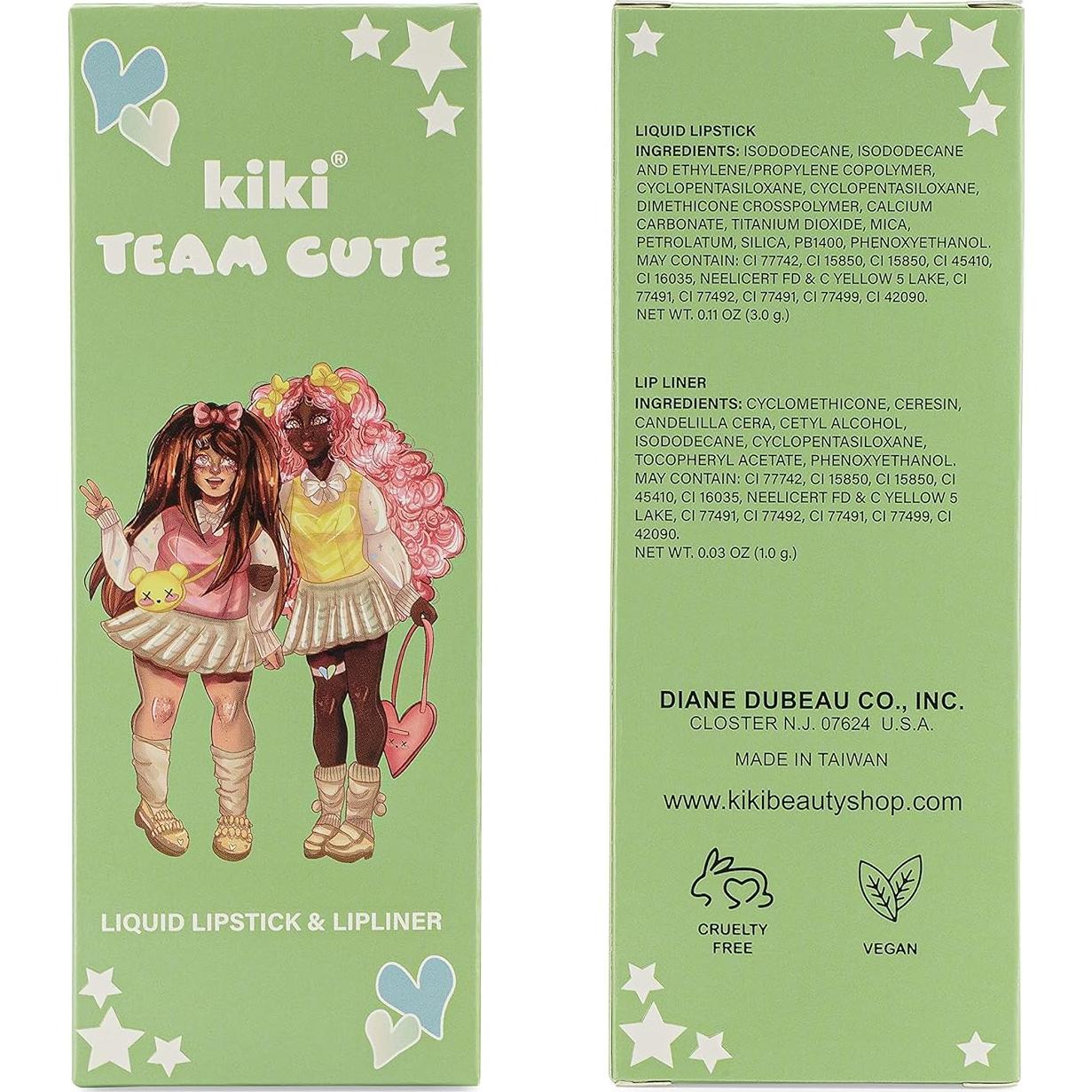 Kit de Labios Kiki: Pintalabios Líquido Mate y Lápiz Labial