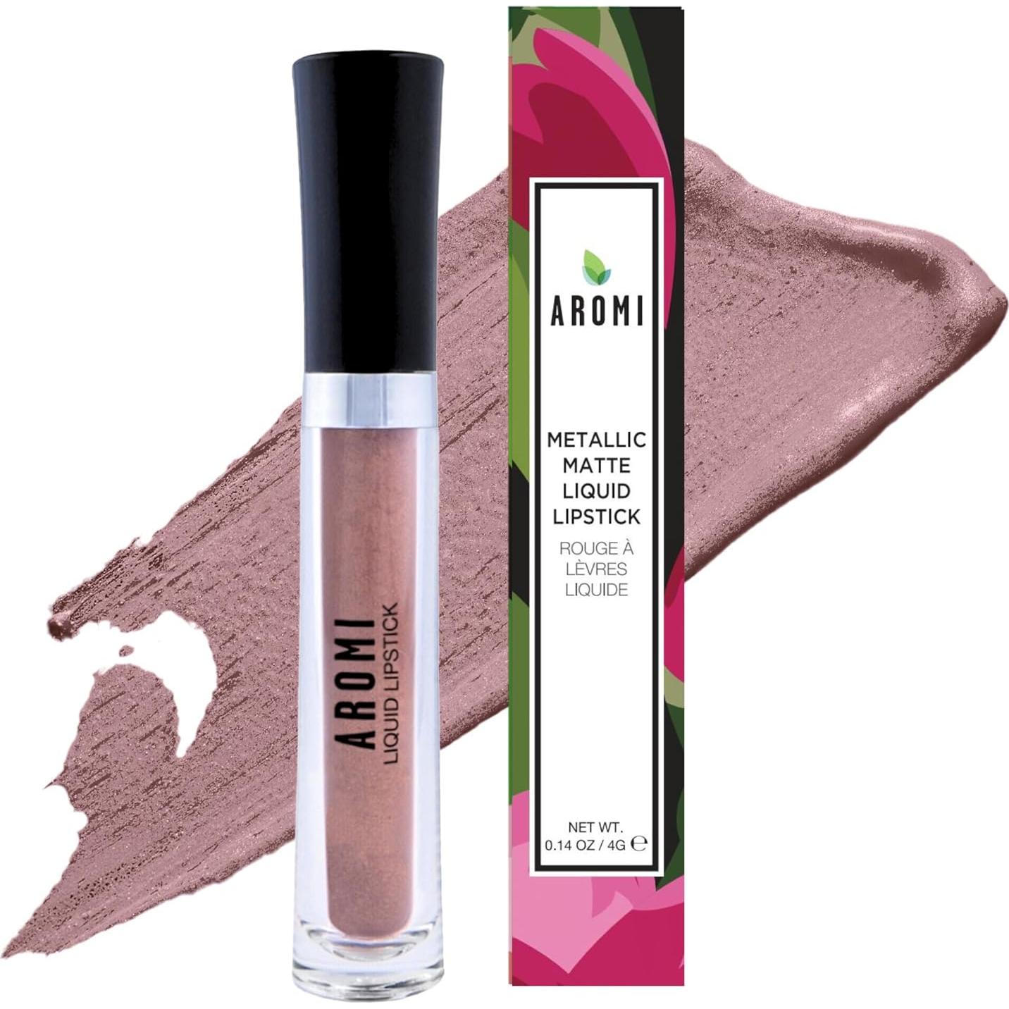 Pintalabios Líquido Metálico Aromi Azúcar Moreno 40g