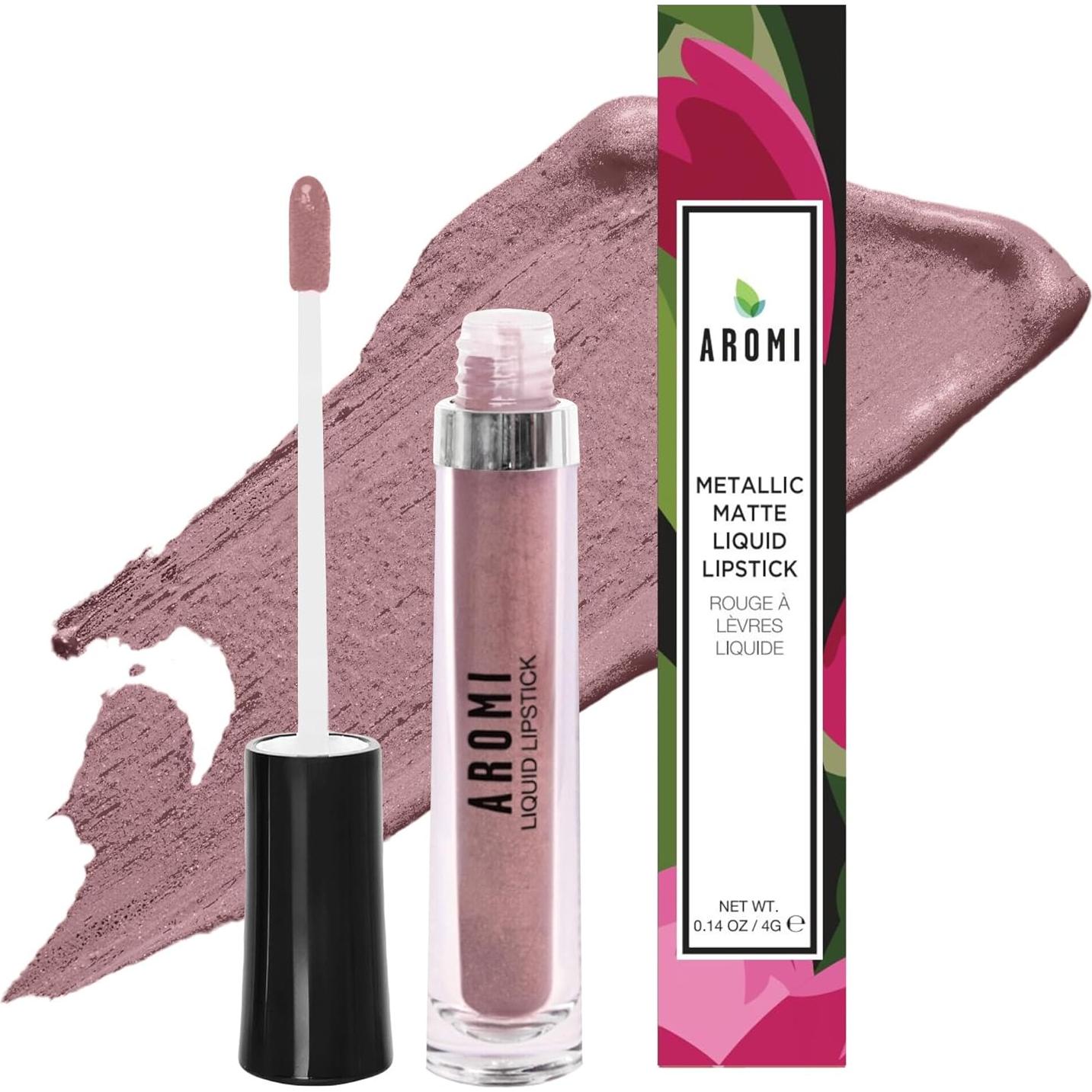 Pintalabios Líquido Metálico Aromi Azúcar Moreno 40g