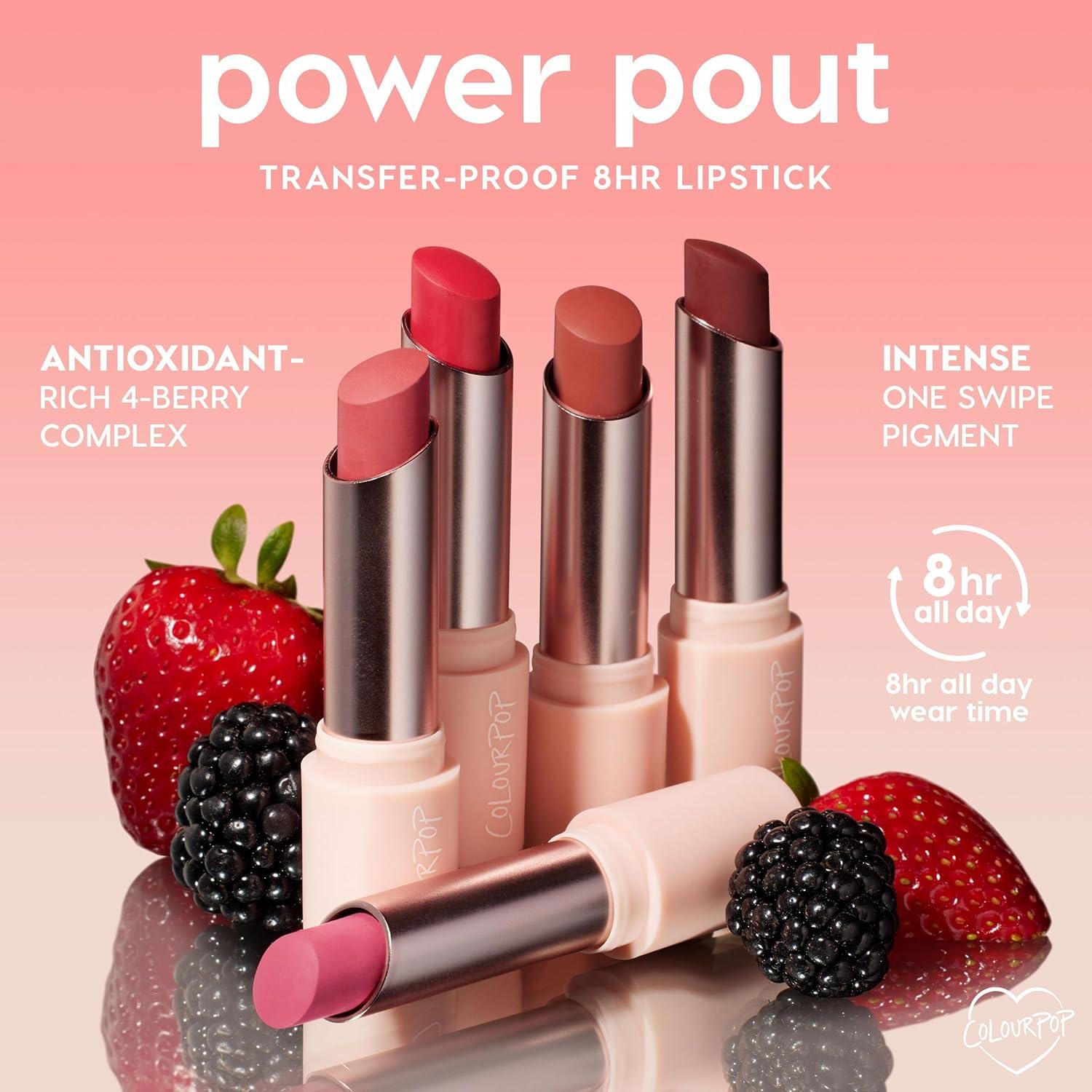 Lápiz Labial Mate ColourPop PowerPout - Por Fin 3.11 g