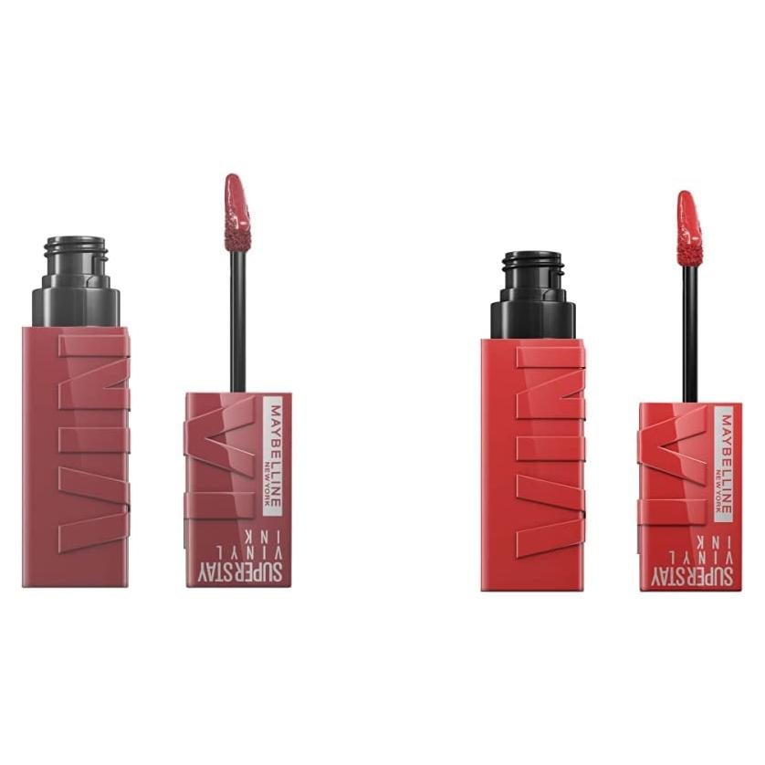 Maybelline Super Stay Vinyl Ink Lipcolor 2 Piezas Peachy Witty