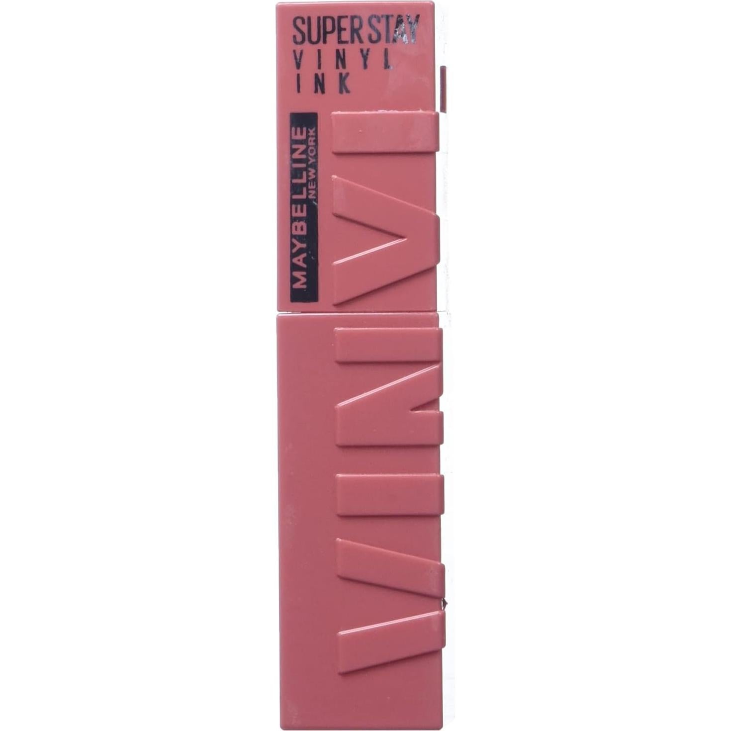 Maybelline Super Stay Vinyl Ink Lipcolor 2 Piezas Melocotón y Burdeos