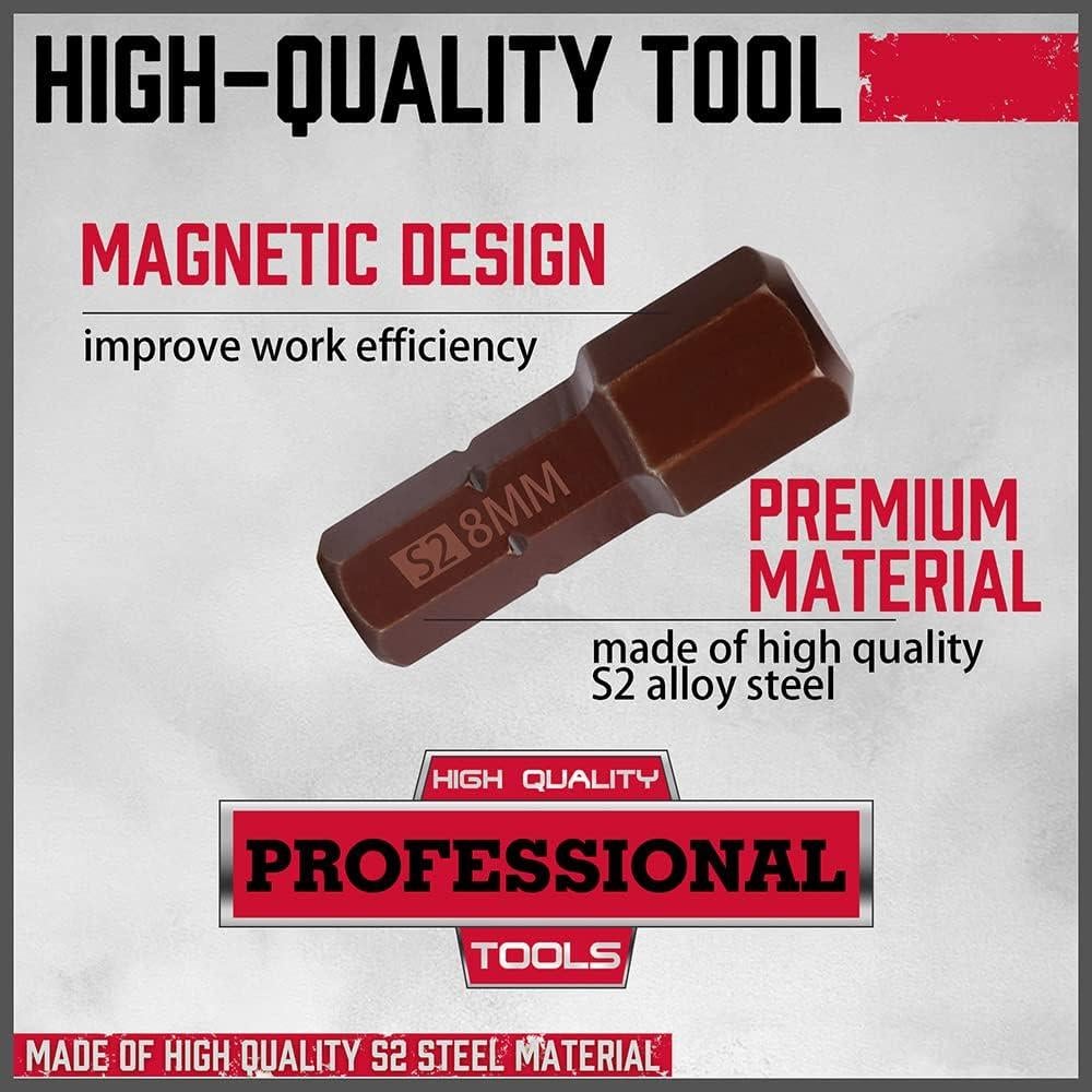 Juego de 25 Puntas Hexagonales SEDY con Soporte Magnético