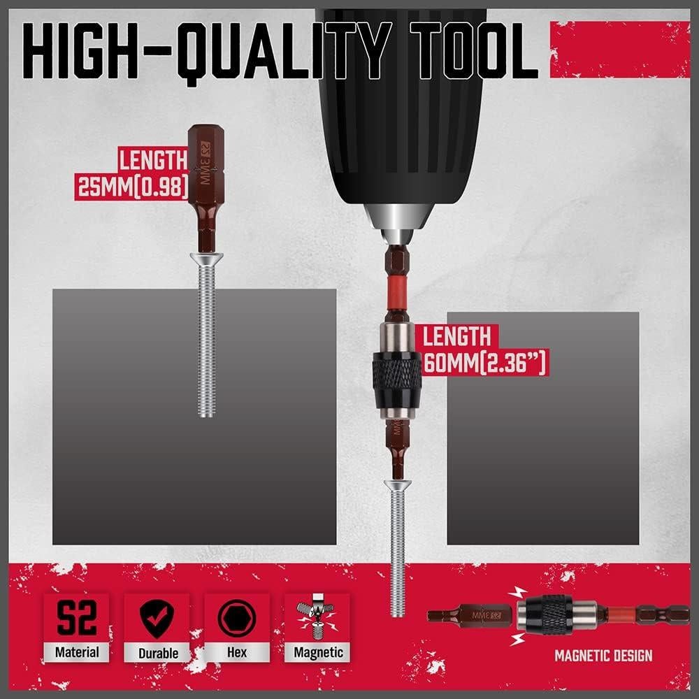 Juego de 25 Puntas Hexagonales SEDY con Soporte Magnético