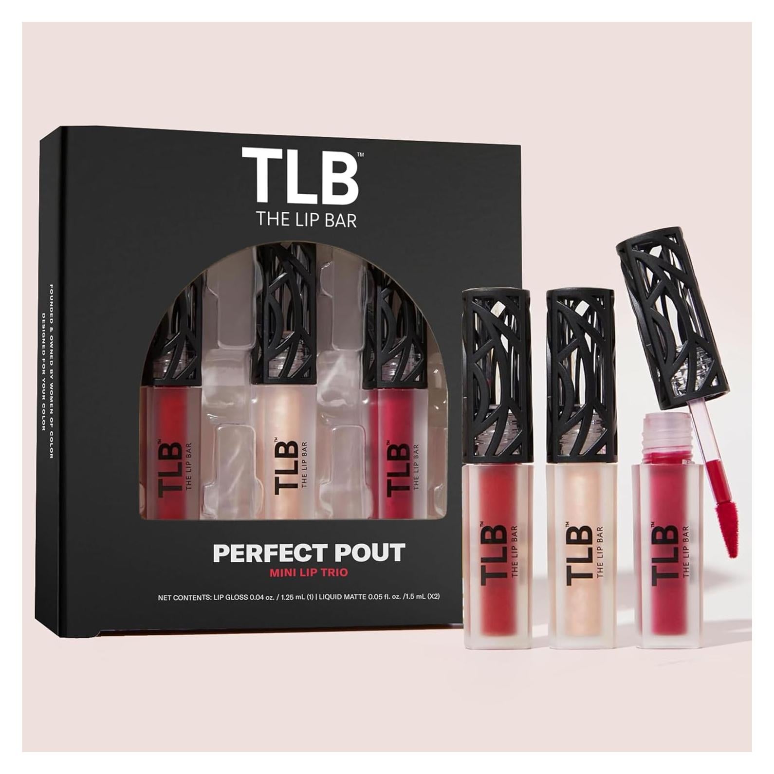 Set de Regalo Mini Labios Perfectos The Lip Bar - 3 Productos Veganos