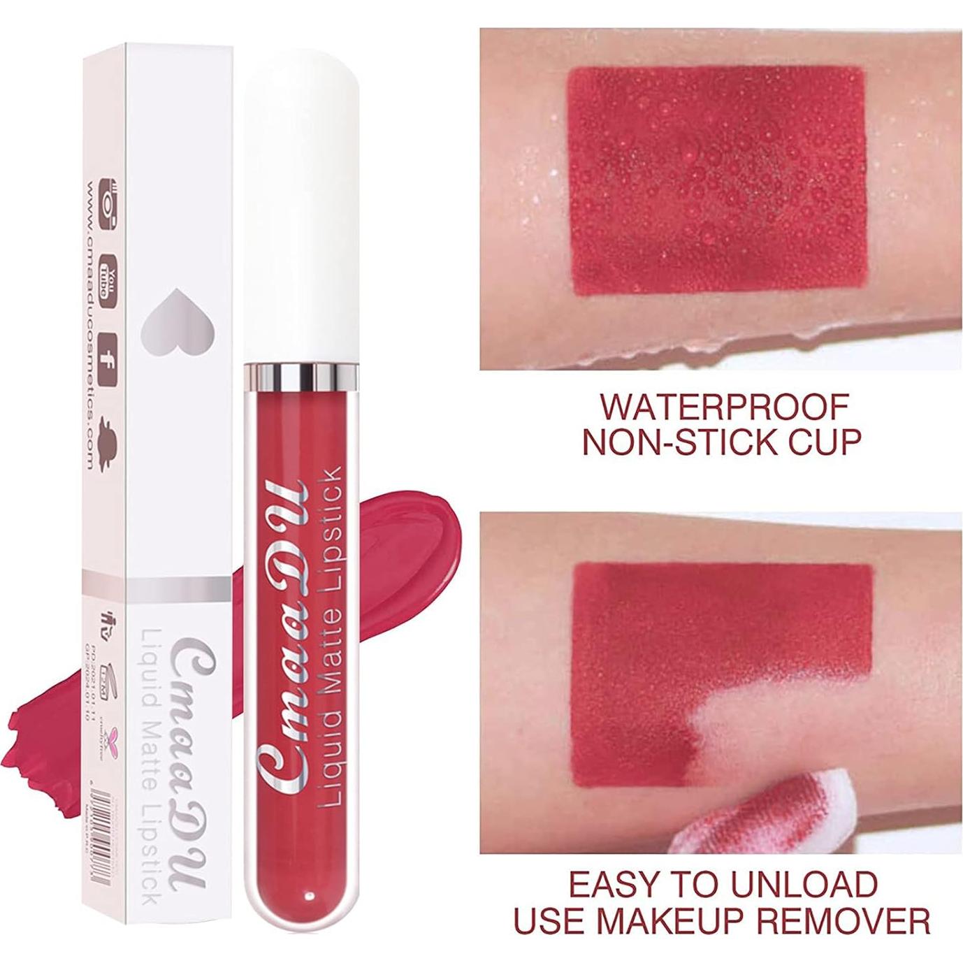 Conjunto de Labiales Mate Bonnie Choice 18 Colores Hidratantes