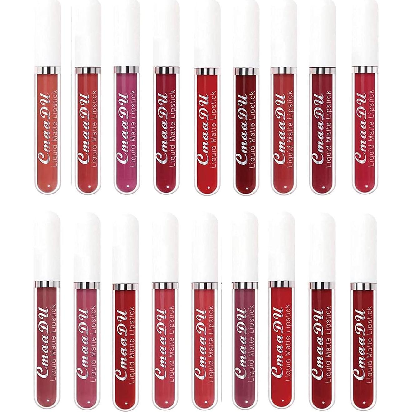 Conjunto de Labiales Mate Bonnie Choice 18 Colores Hidratantes