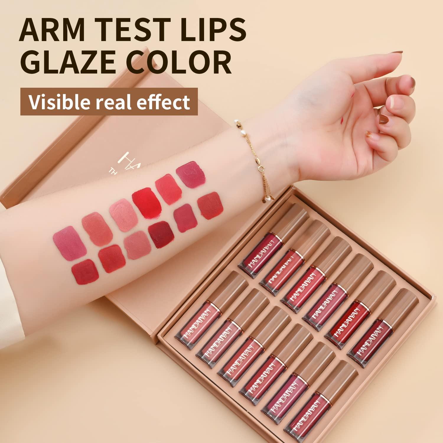 Set de Labios Mate Líquido BAISEN DIARY 12 Colores Estilo Libro