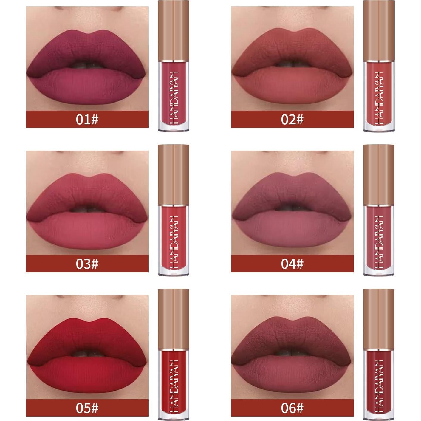 Set de Labios Mate Líquido BAISEN DIARY 12 Colores Estilo Libro