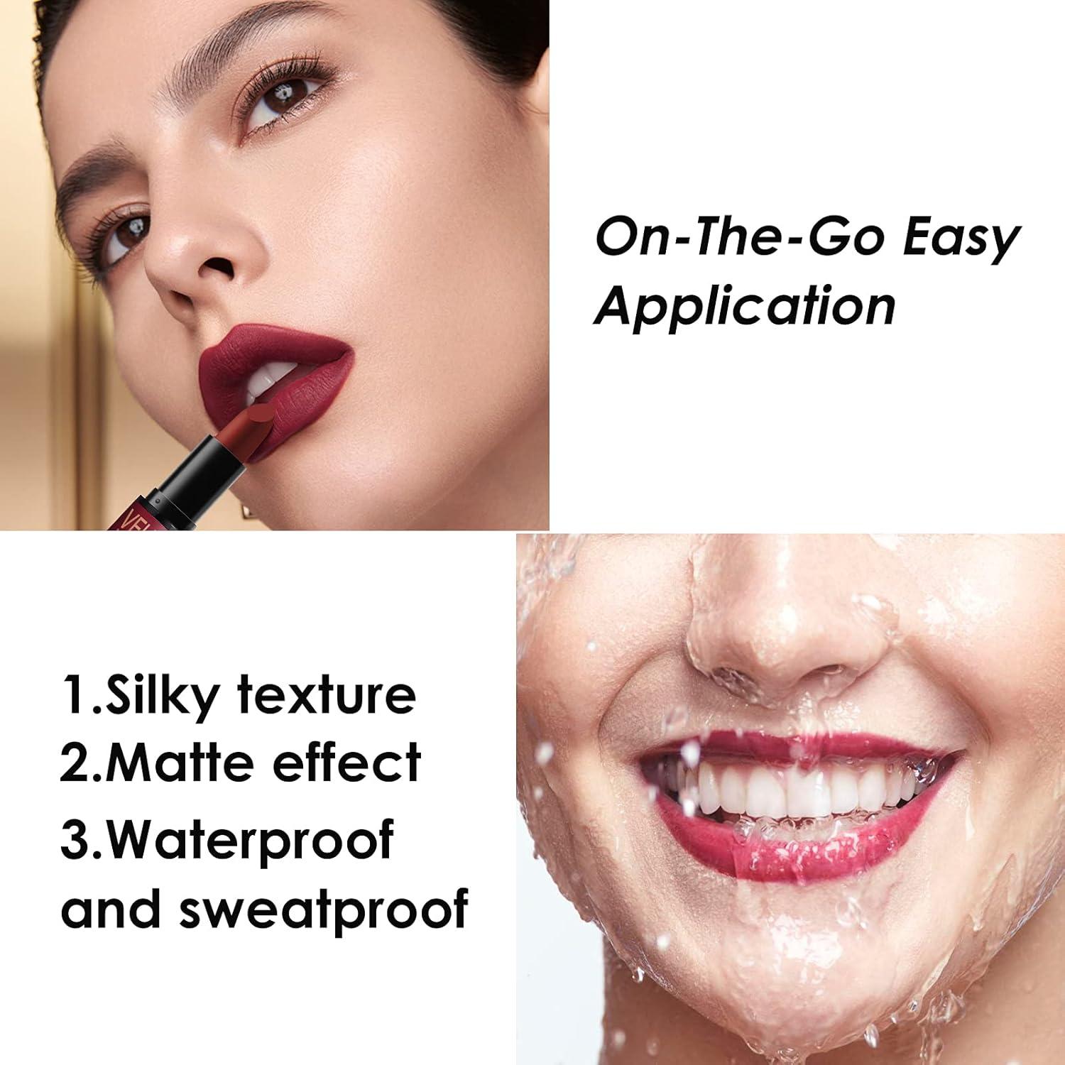 Set de Labiales Mate Dulele 6 Colores Terciopelo Hidratantes