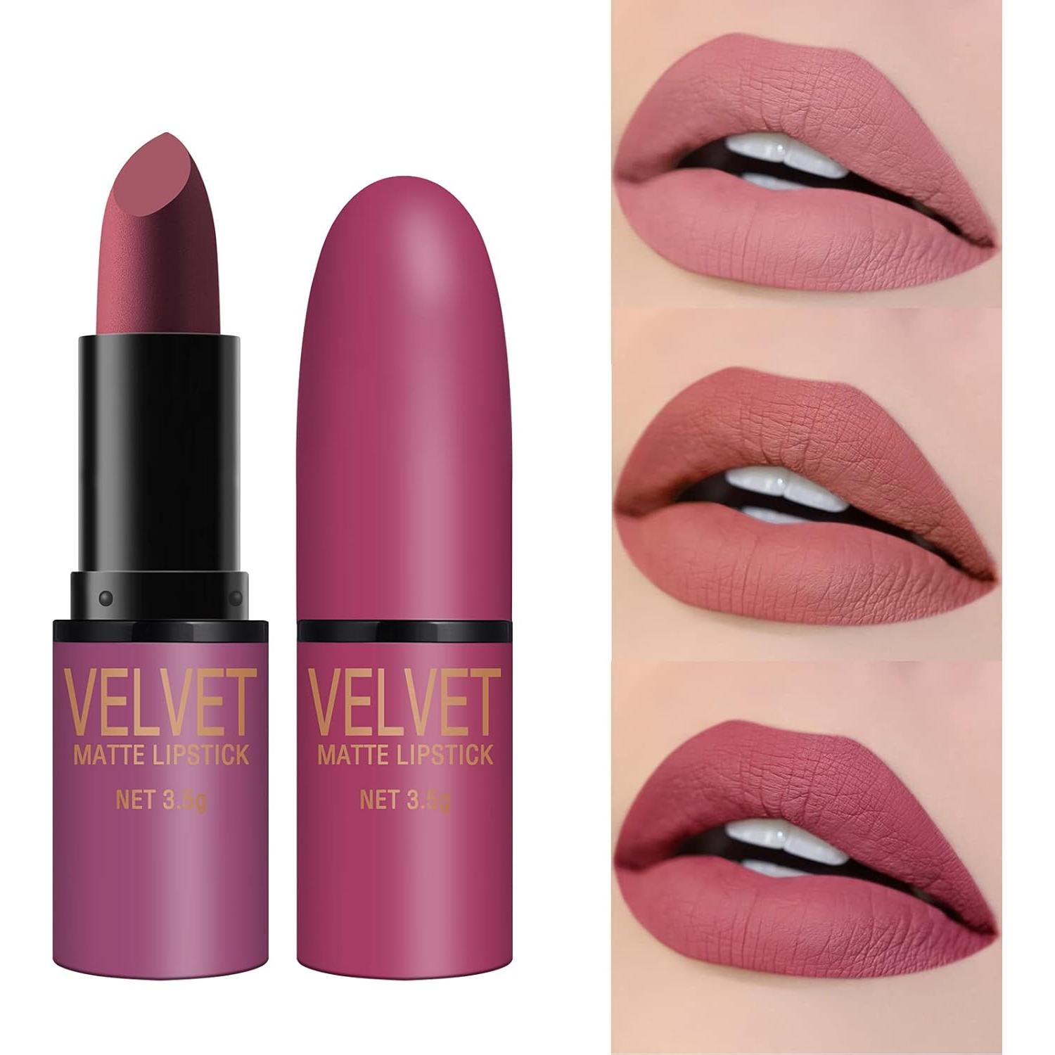 Set de Labiales Mate Dulele 6 Colores Terciopelo Hidratantes