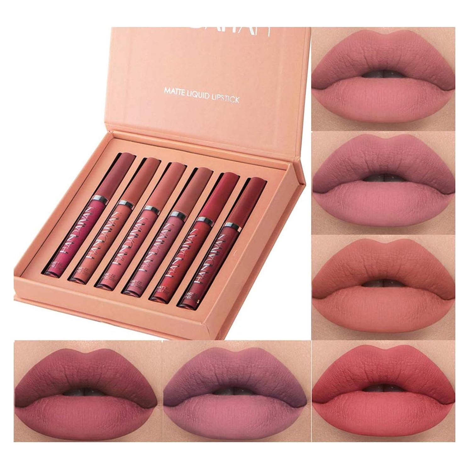 Set de 6 Lápices Labiales Líquidos Mate Bonnie Choice Nude