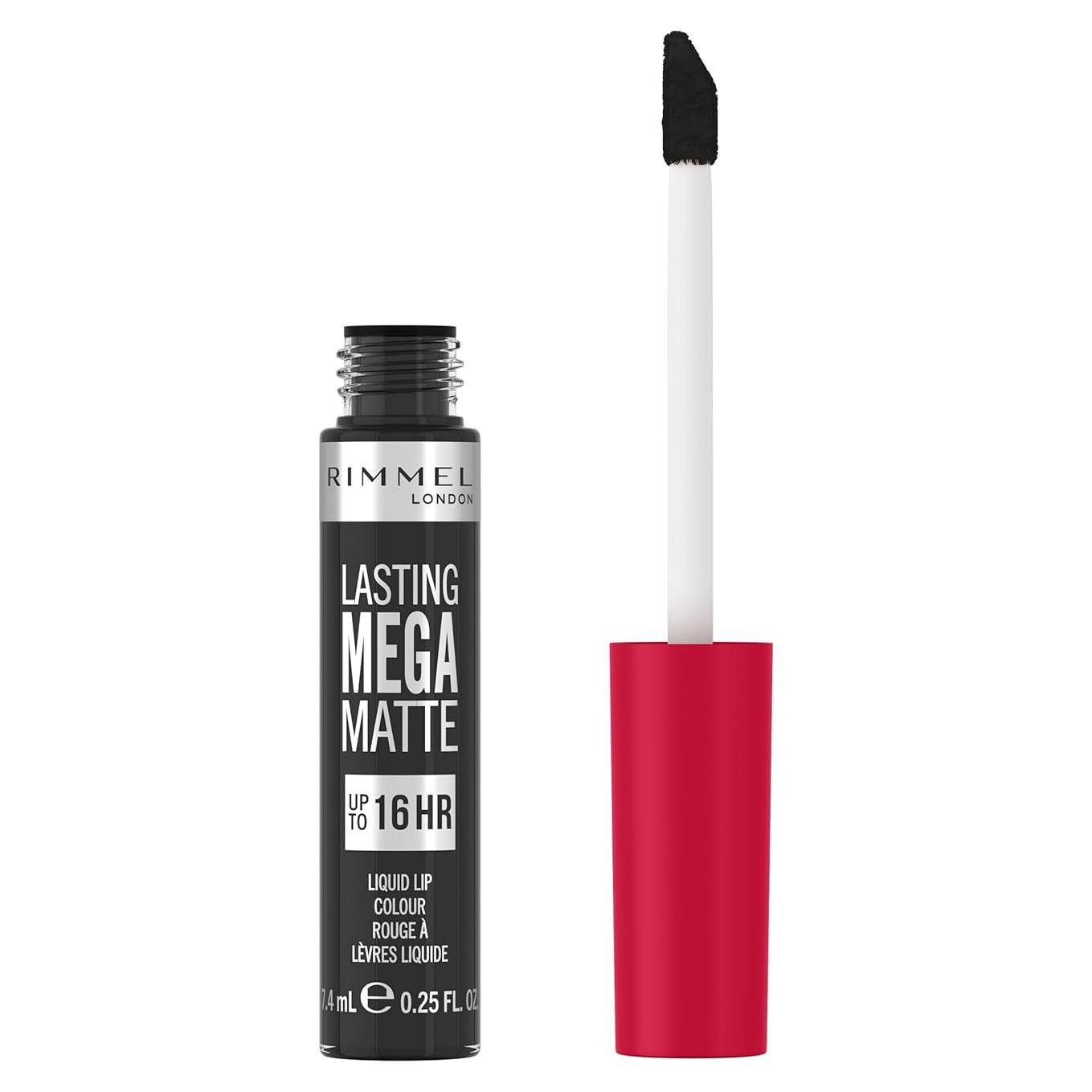 Rimmel London Lasting Mega Matte Labial Líquido 7.39ml Negro Profundo