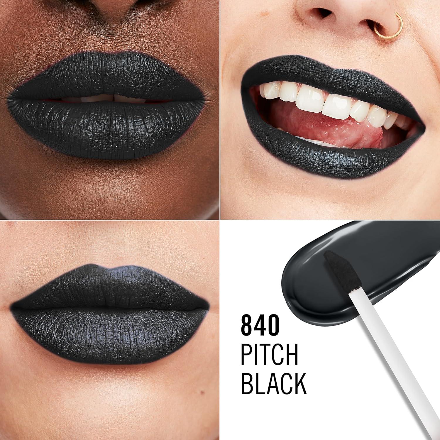 Rimmel London Lasting Mega Matte Labial Líquido 7.39ml Negro Profundo