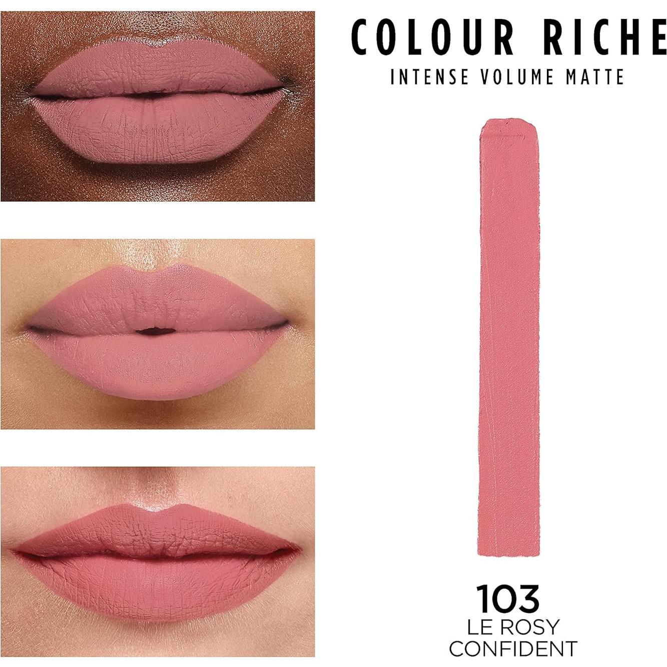 L'Oreal Paris Lápiz Labial Mate 1.7g Le Rosy Confident