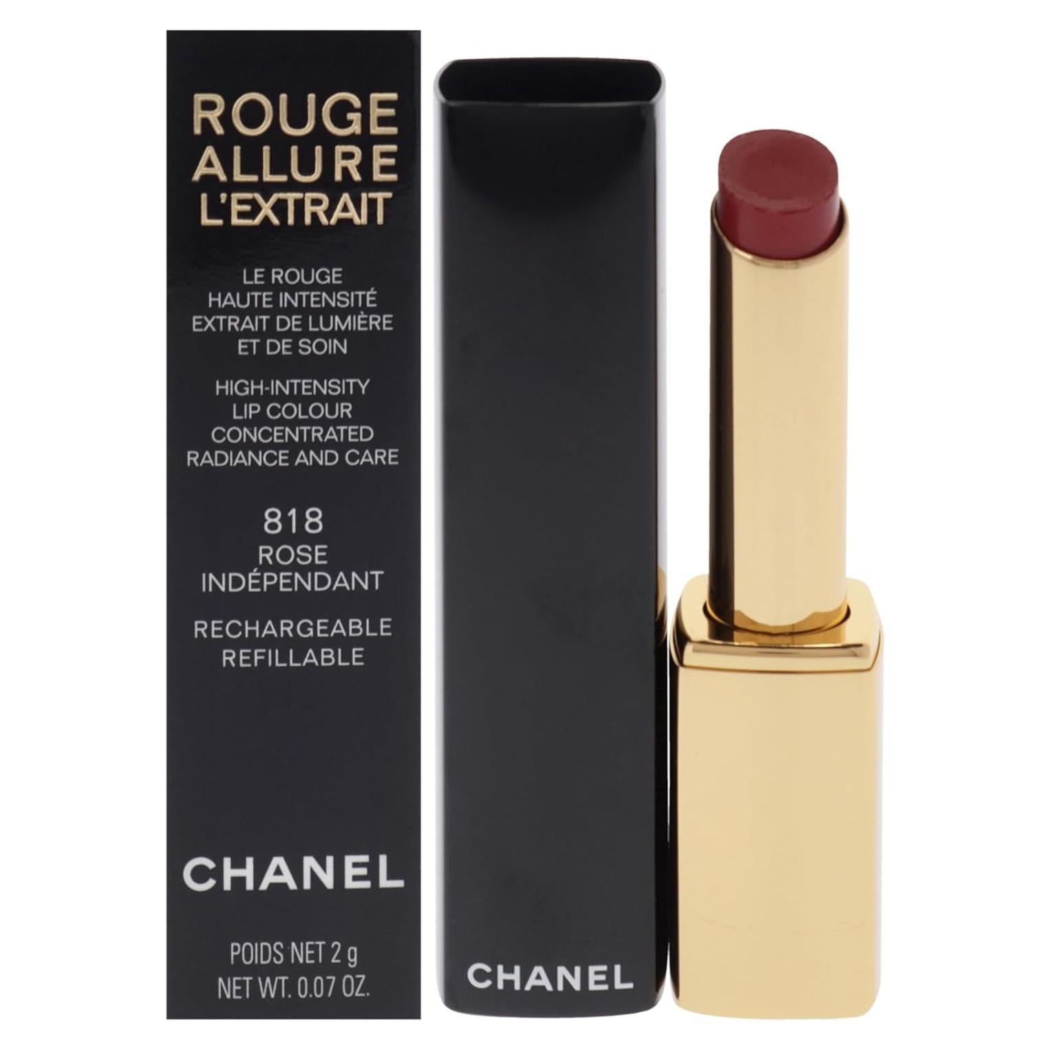 Labial Chanel Rouge Allure Lextrait 818 Rosa Independiente 2g