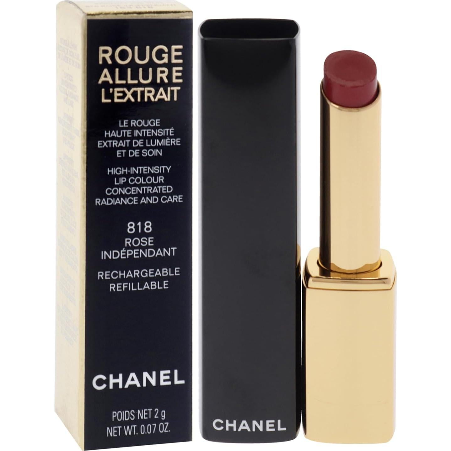 Labial Chanel Rouge Allure Lextrait 818 Rosa Independiente 2g