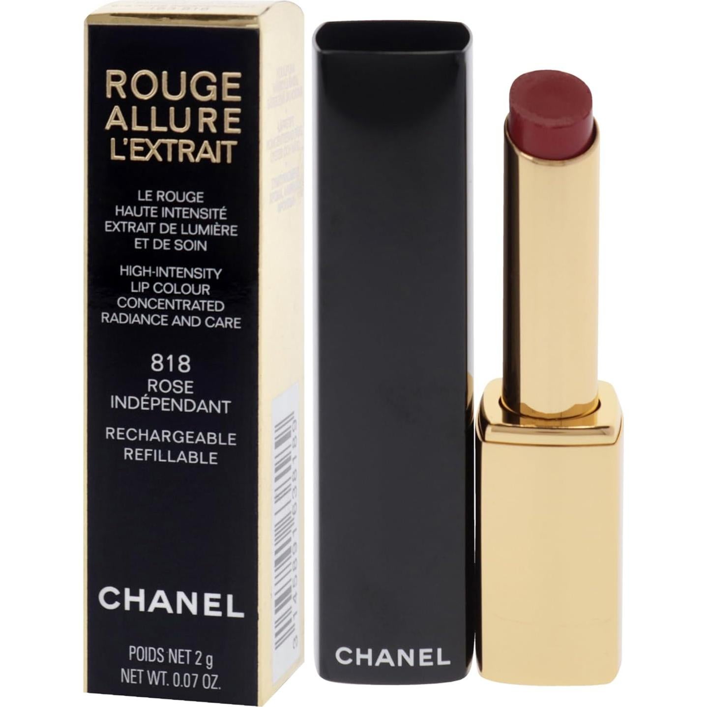 Labial Chanel Rouge Allure Lextrait 818 Rosa Independiente 2g