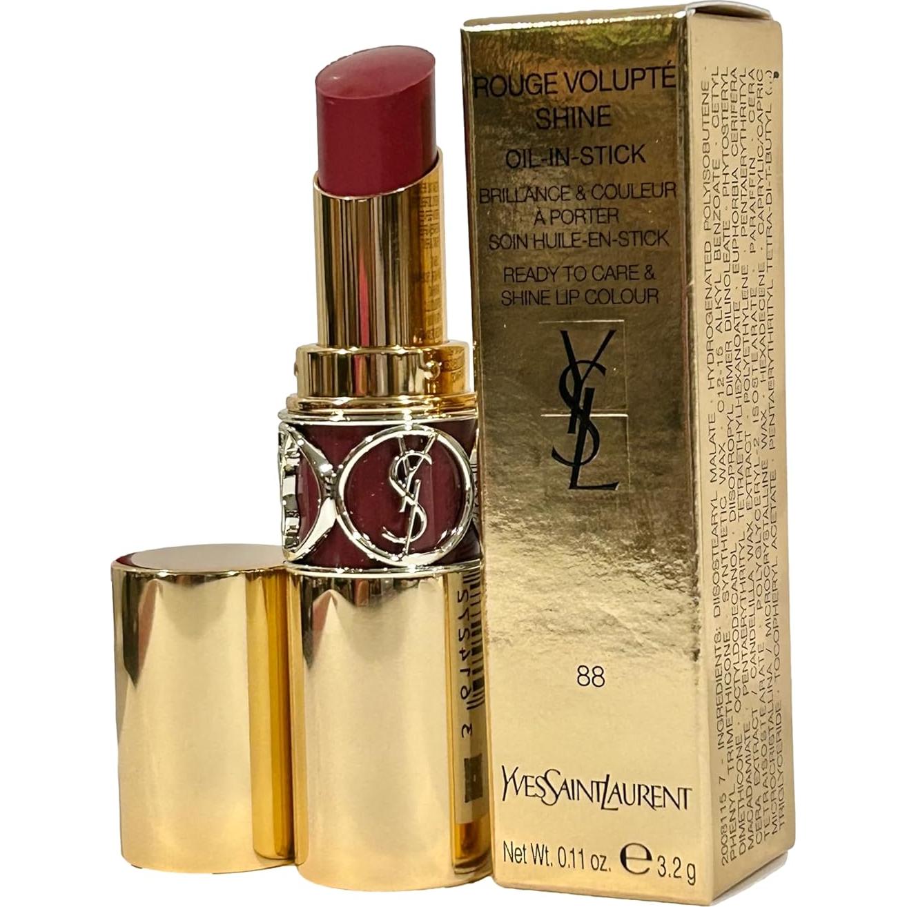 Labial Yves Saint Laurent Rouge Volupte Shine 88 Rosa Nu 3.2g