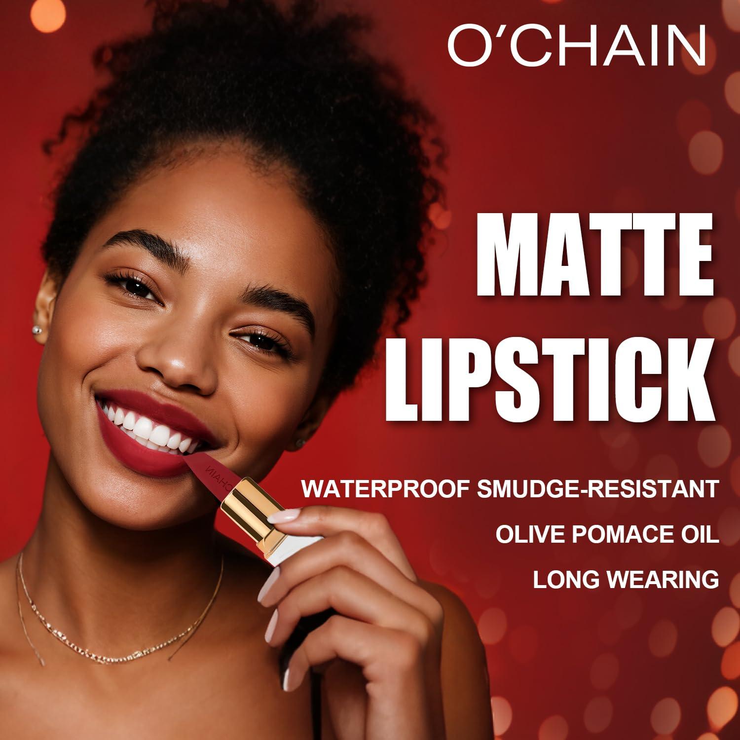 Barra de Labios Mate O'CHAIN 11 Cereza 3.4g Larga Duración