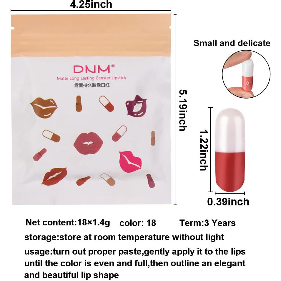 Set de 18 Labiales Mate evpct - Larga Duración y Resistente